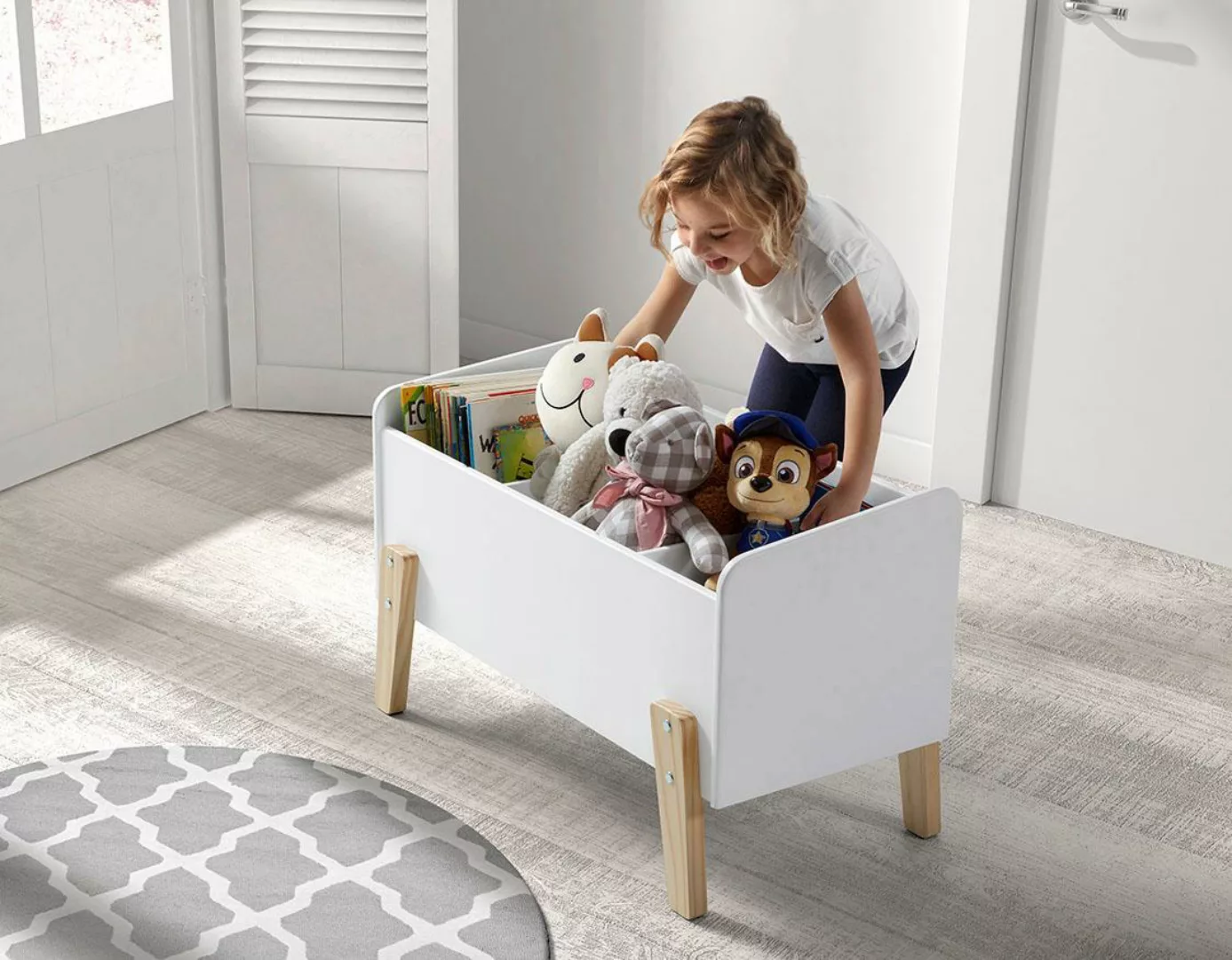 Vipack Spielzeugtruhe "Kiddy", (Made in Europe), MDF-Oberfläche günstig online kaufen