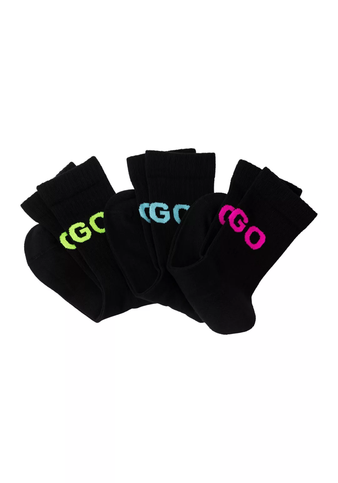 HUGO Underwear Freizeitsocken "3P QS NEON LOGO CC", (Packung, 3 Paar, 3er), günstig online kaufen