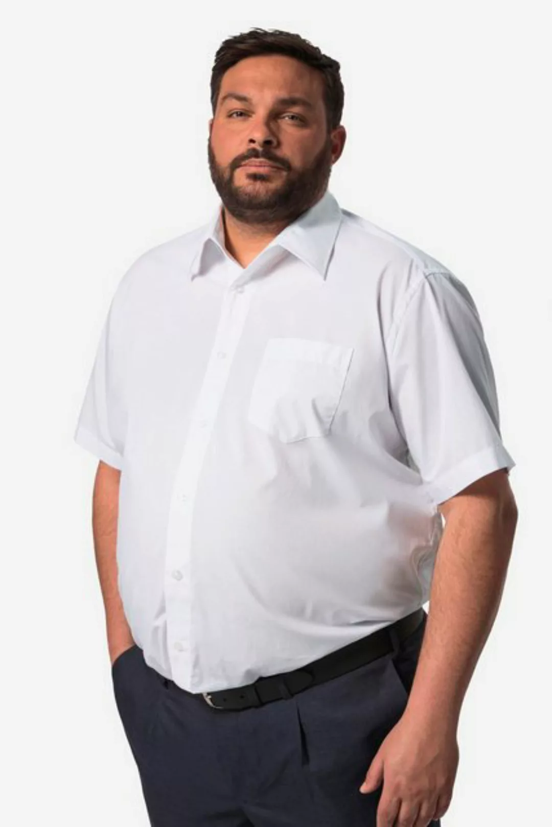 Men Plus Kurzarmhemd Men+ Businesshemd Halbarm EasyCare Vario-Kragen günstig online kaufen