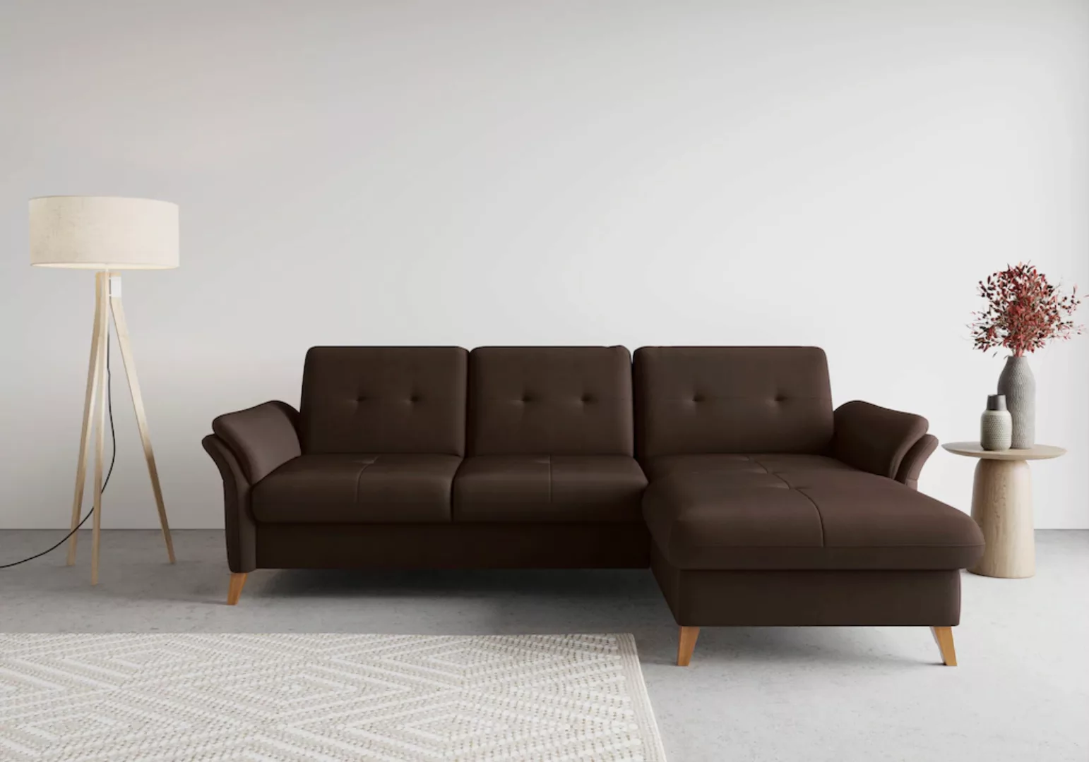 sit&more Ecksofa "Göteborg", Sitztiefenverstellung und Federkern, wahlweise günstig online kaufen