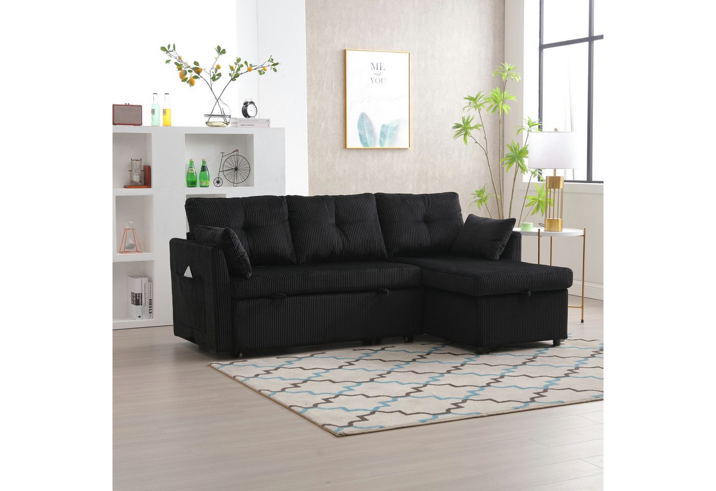 REDOM Sofa Modulares Ecksofa modulares Sofa Sofabett, Multifunktionales Sof günstig online kaufen