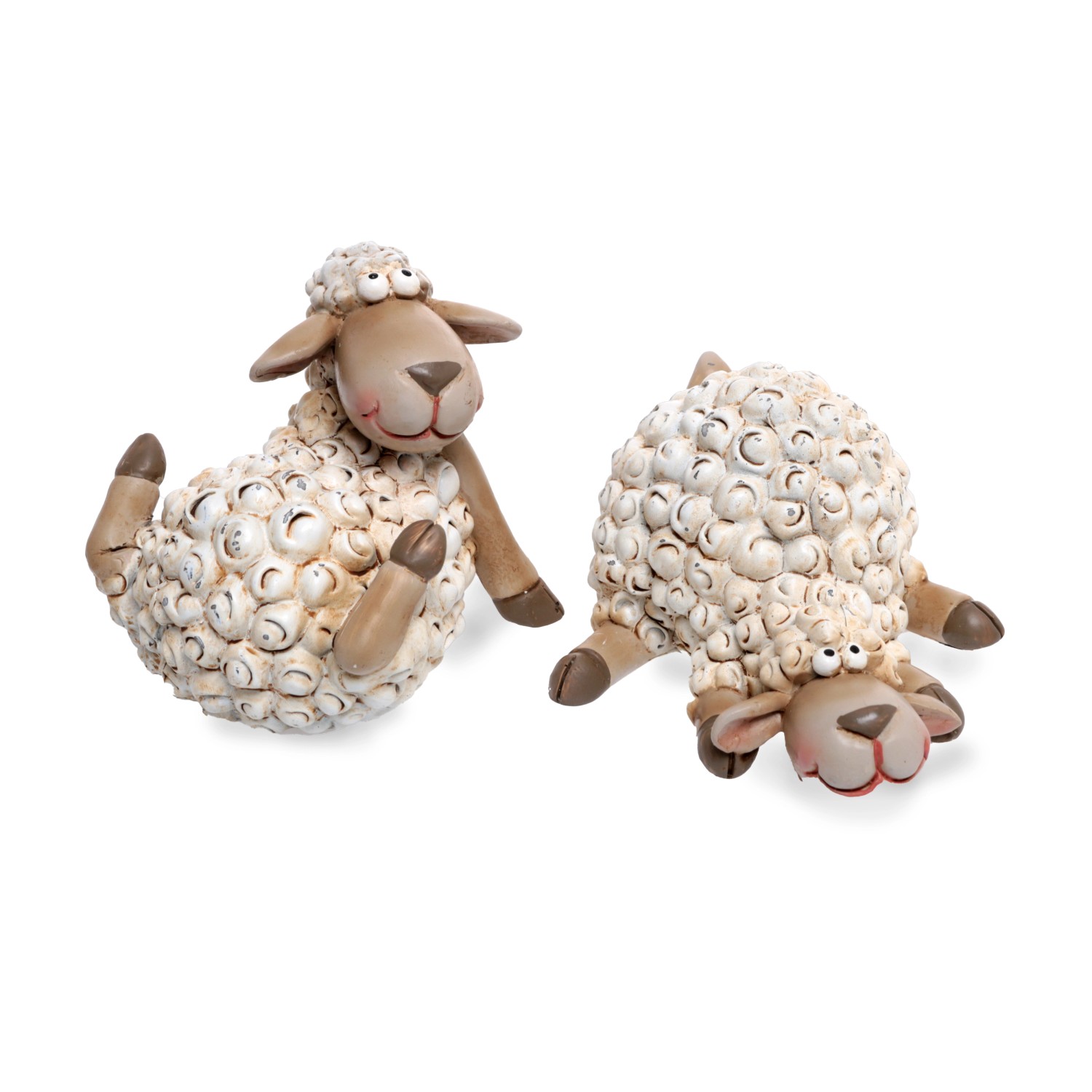Deko-Schaf Liegend aus Polyresin Sortenauswahl 14 cm x 11,5 cm x 7,5 cm Cre günstig online kaufen