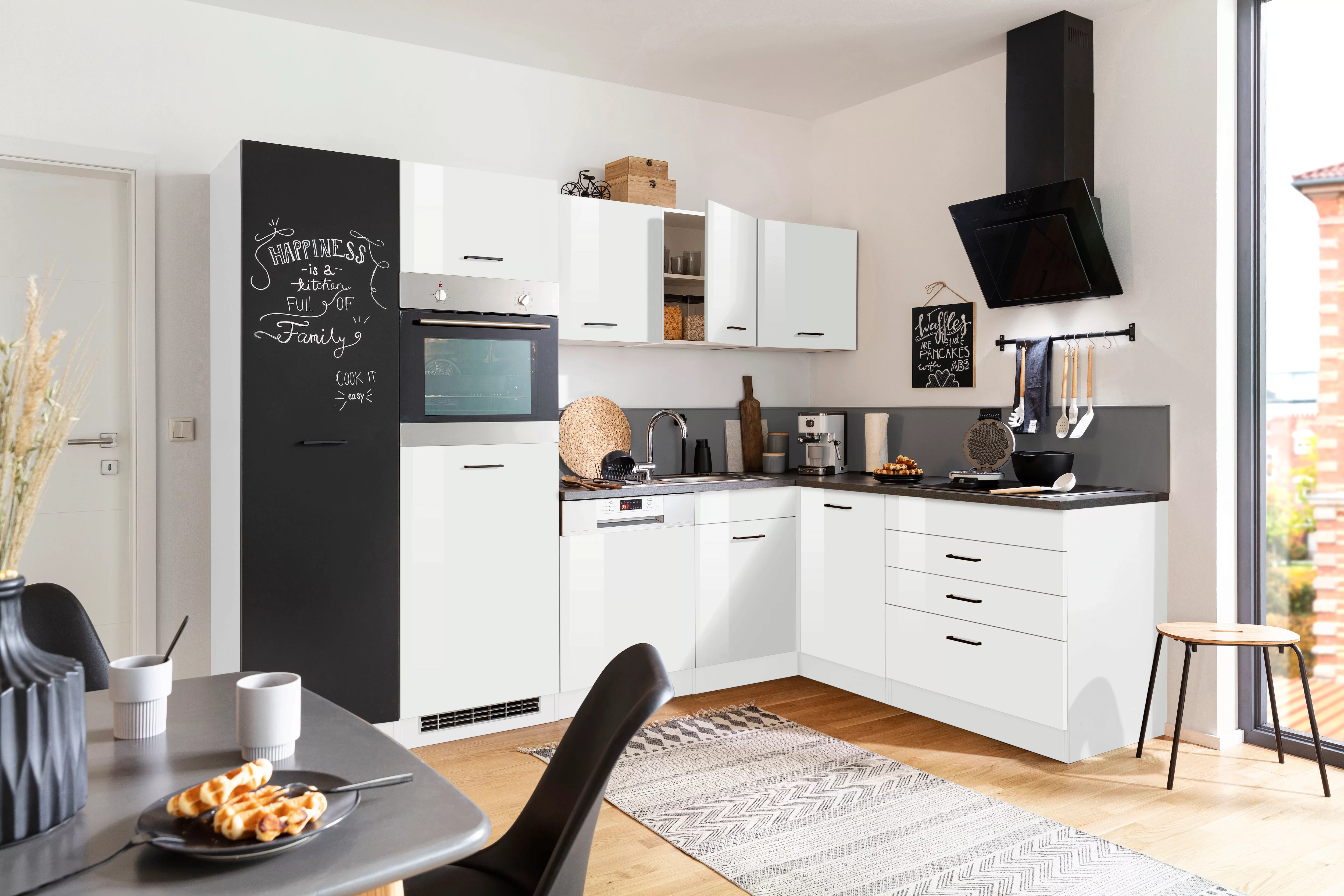 HELD MÖBEL Küchenzeile "Trier", mit E-Geräten, Stellbreite 280/190 cm günstig online kaufen