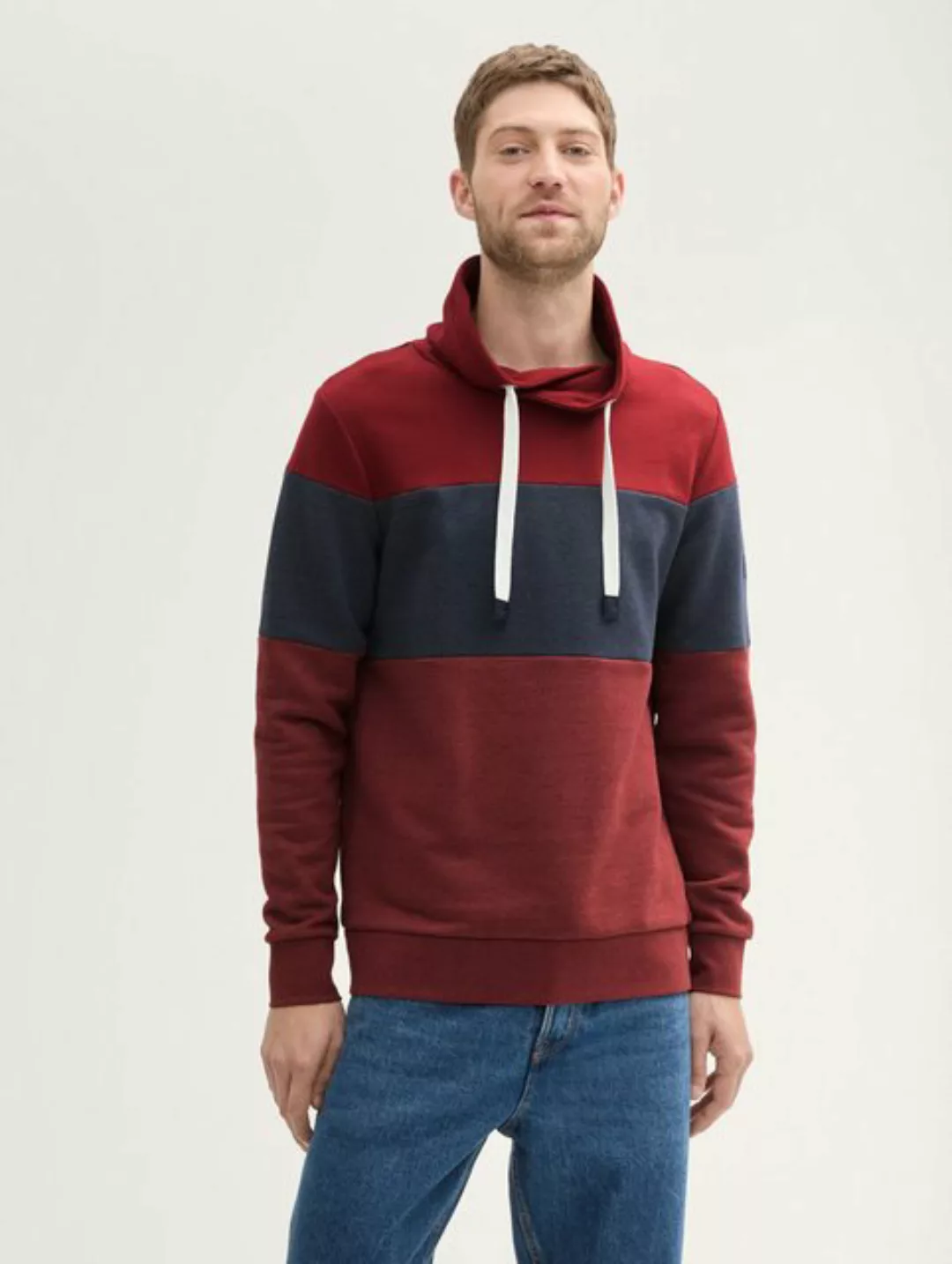 Tom Tailor Herren Kapuzenpullover CUTLINE - Regular Fit günstig online kaufen