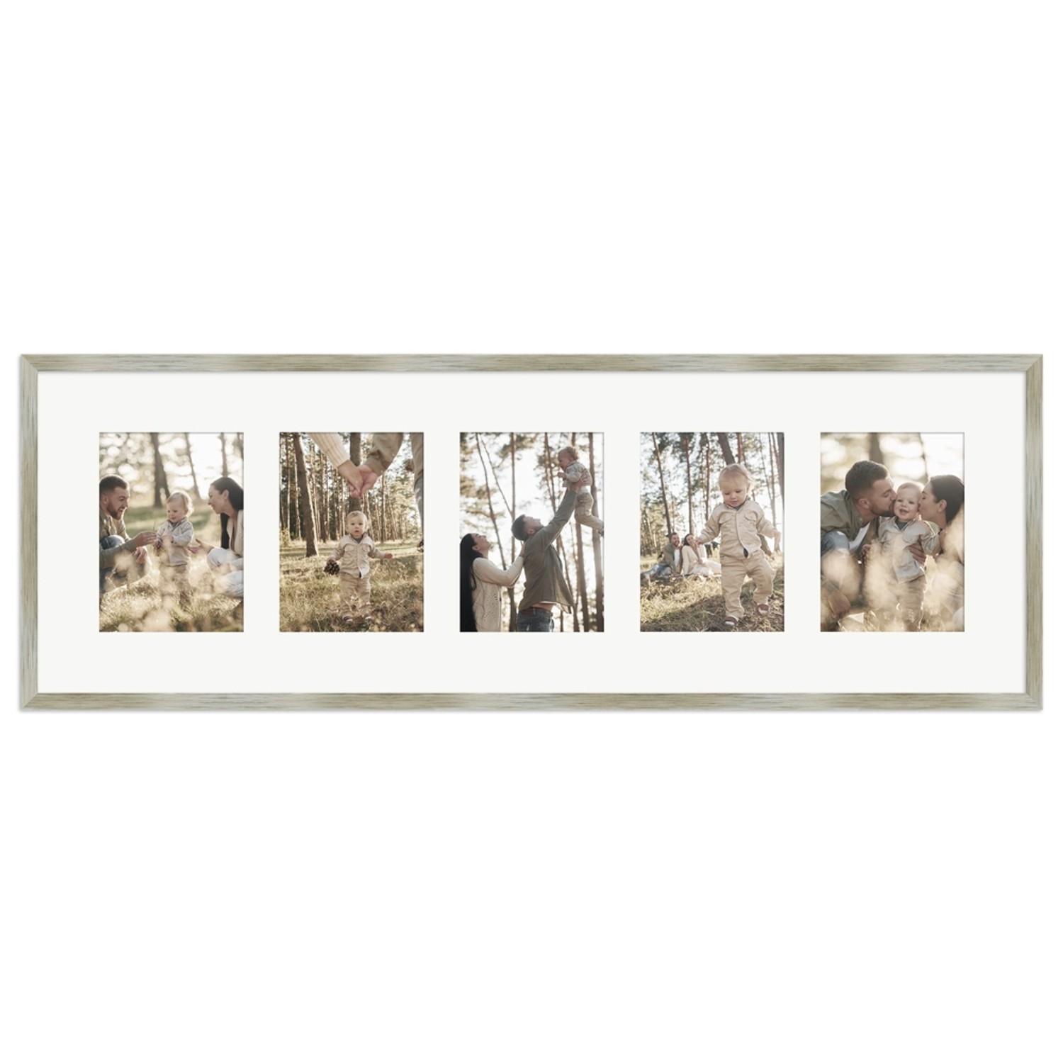 WANDStyle Galerierahmen G950 in Gold 30 x 90 cm für 5 Bilder im Format 13 x günstig online kaufen