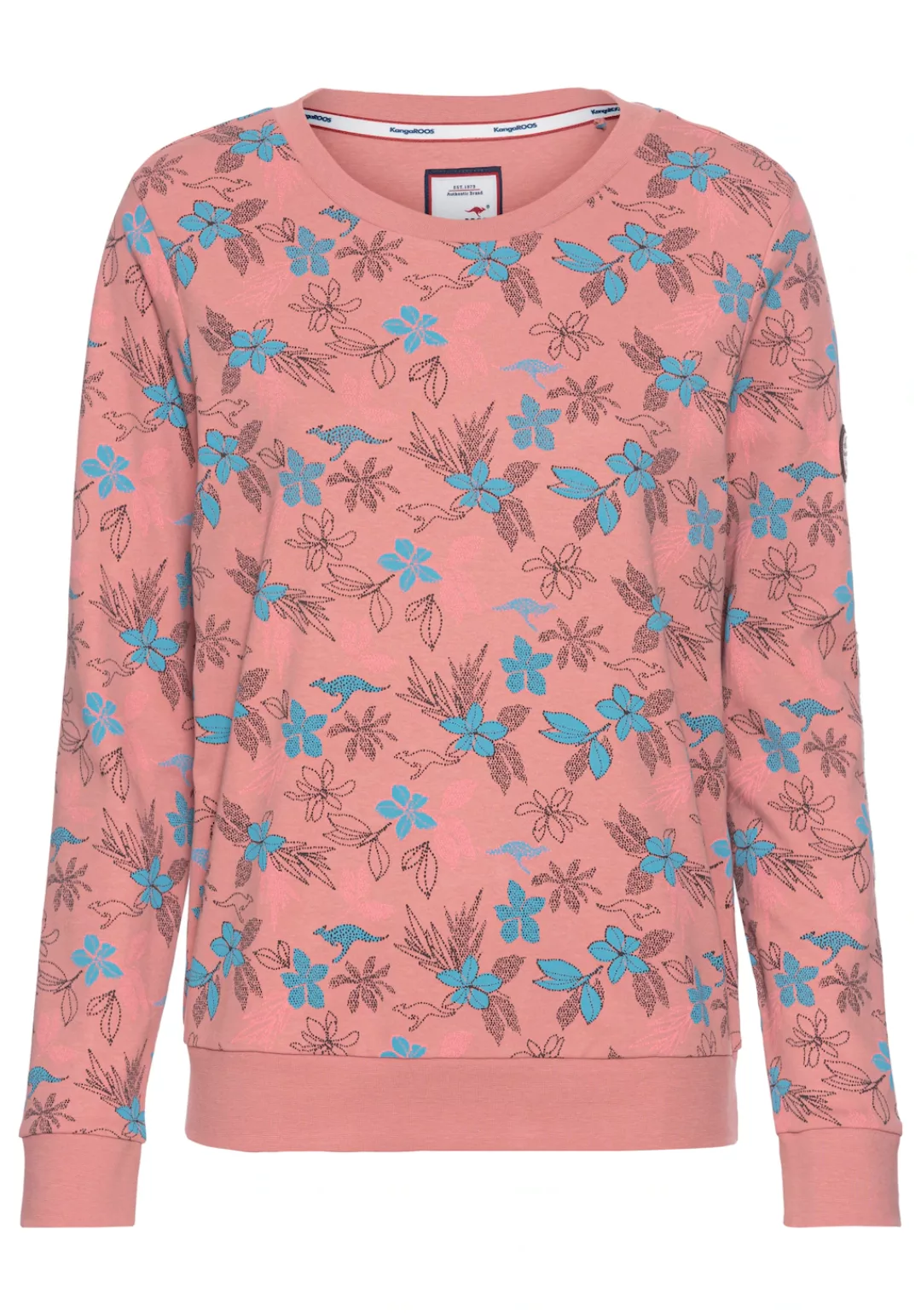 KangaROOS Sweatshirt mit Blumen-Print - NEUE FARBEN günstig online kaufen