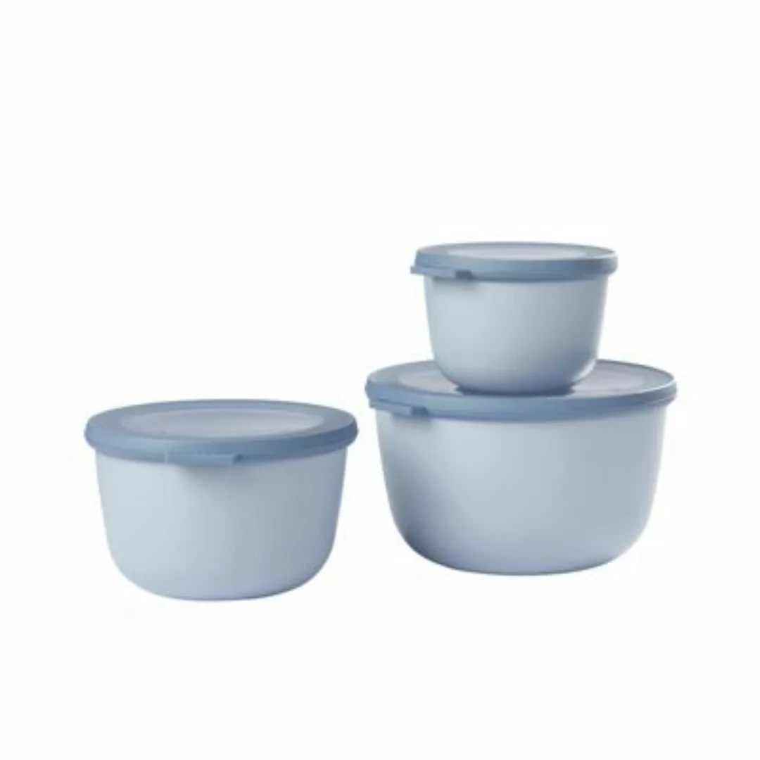 Mepal Frischhaltedosen Set Cirqula Rund 3-teilig blau günstig online kaufen
