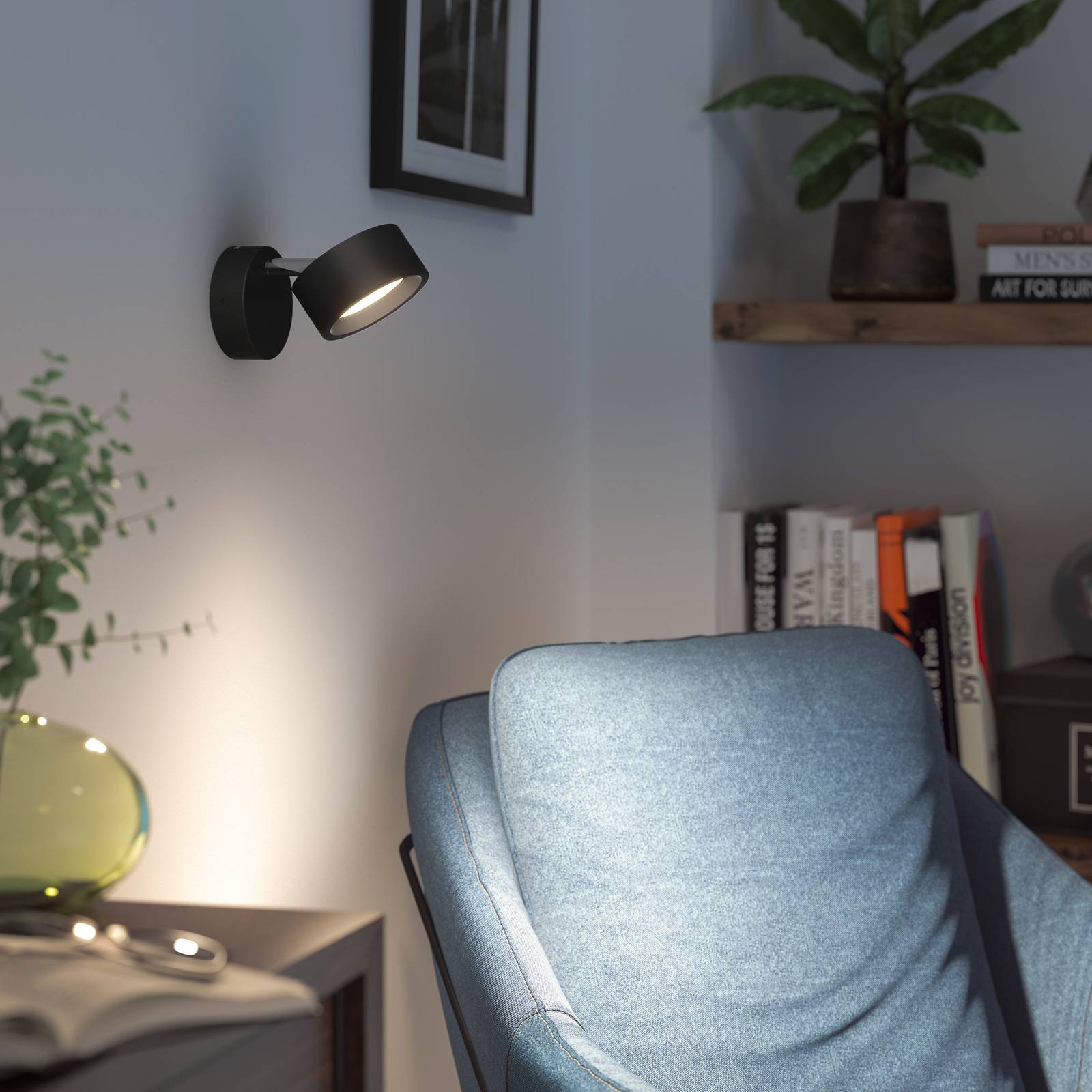 Philips Bracia LED-Deckenspot einflammig, schwarz günstig online kaufen