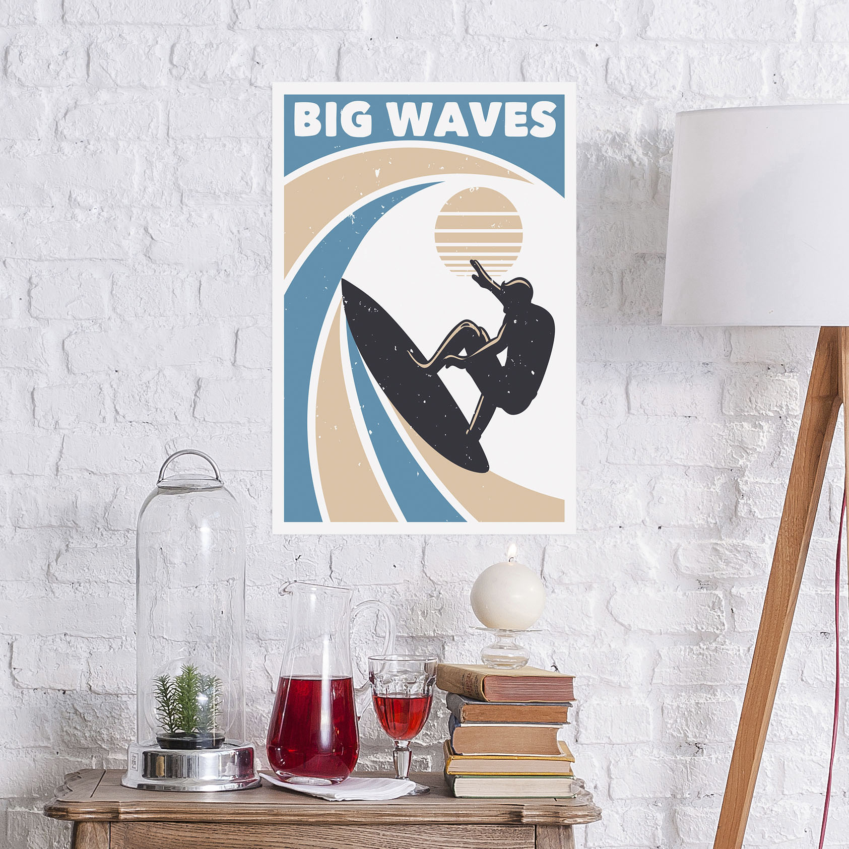 queence Metallbild "Big Waves", Strand-Strandbilder-Meer, (1 St.), Stahlsch günstig online kaufen