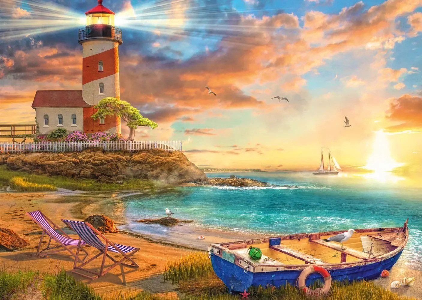 Schmidt Spiele Puzzle Sonnenuntergang in der günstig online kaufen
