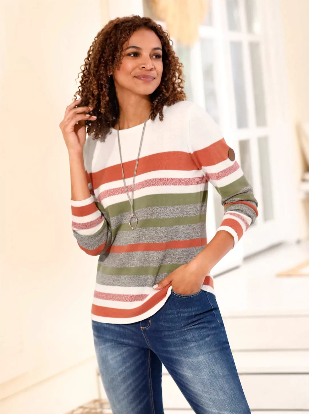 Casual Looks Streifenpullover "Pullover" günstig online kaufen