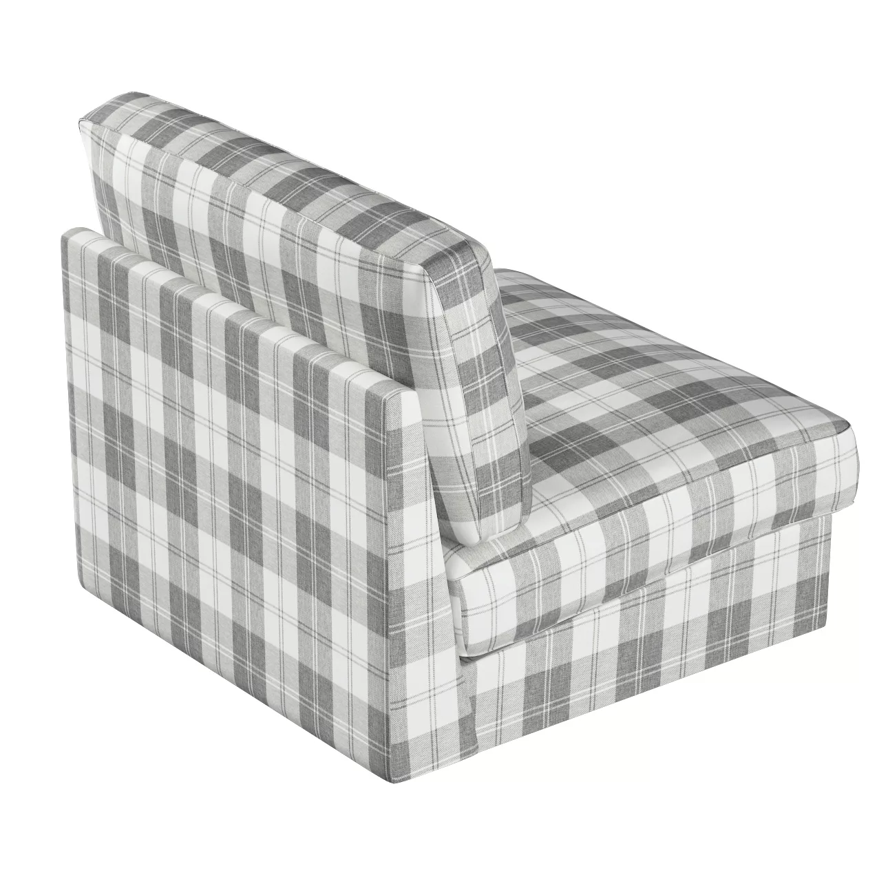 Bezug für Kivik Sessel nicht ausklappbar, weiß-grau , Bezug für Sessel Kivi günstig online kaufen