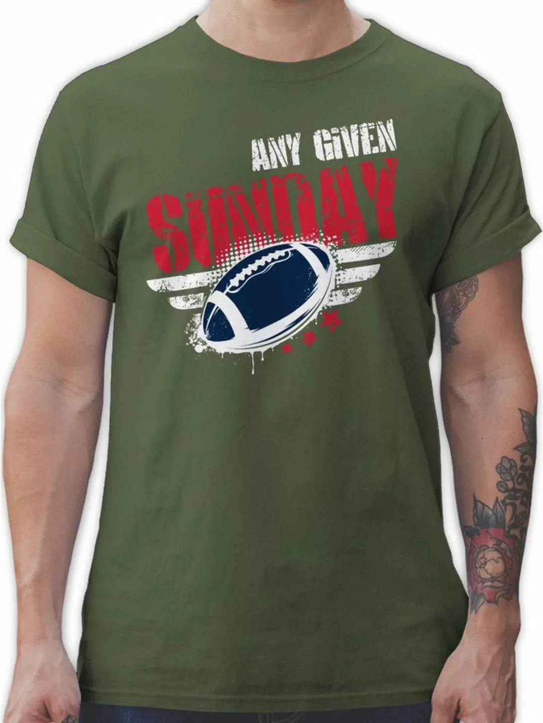 Shirtracer T-Shirt Any Given Sunday Football New England American Football günstig online kaufen