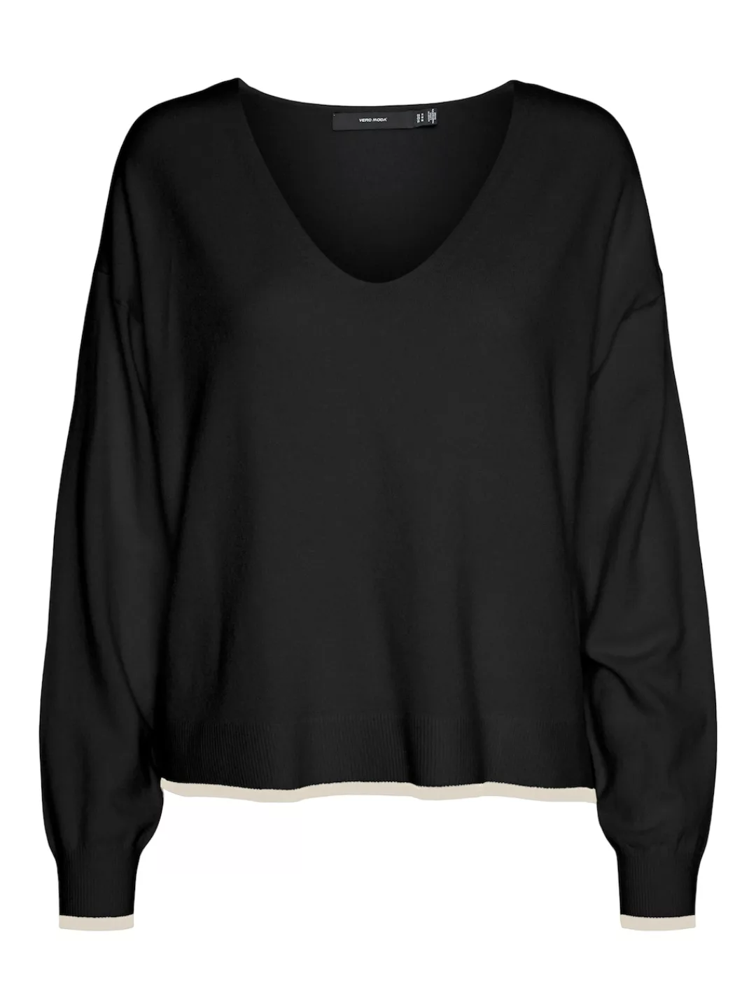 Vero Moda V-Ausschnitt-Pullover "VMBREEZE LS V-NECK PULLOVER GA BOO" günstig online kaufen