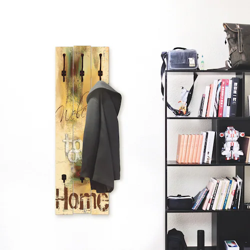 Artland Garderobenleiste "Willkommen in unserem Zuhause", teilmontiert günstig online kaufen