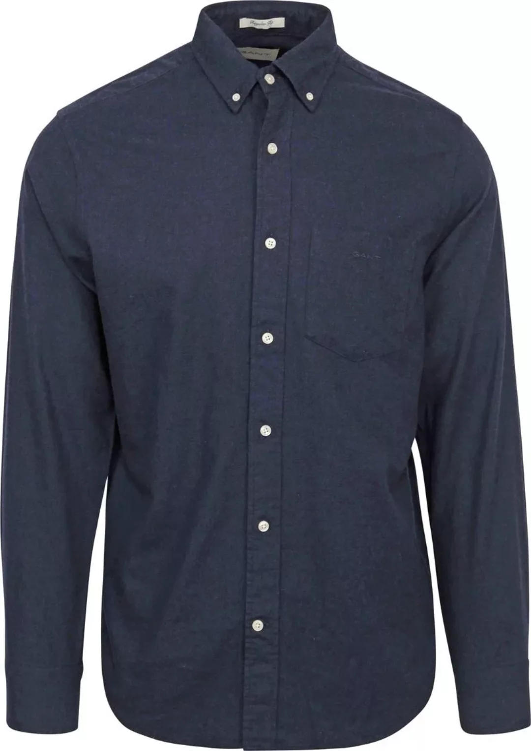 Gant Flanellhemd Regular Fit Melange Flanellhemd günstig online kaufen