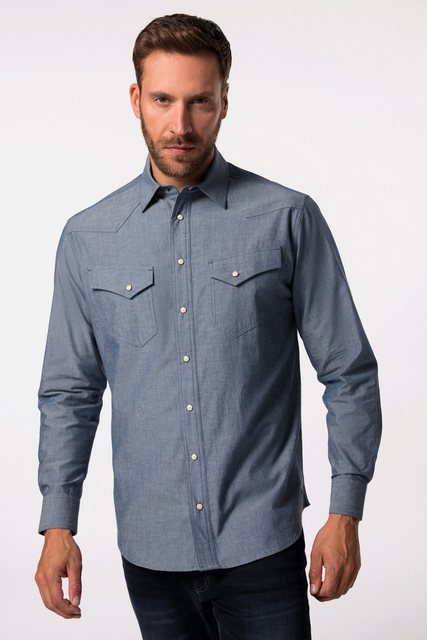 JP1880 Businesshemd Hemd Langarm Cowboy Kentkragen Modern Fit bis 8 XL günstig online kaufen