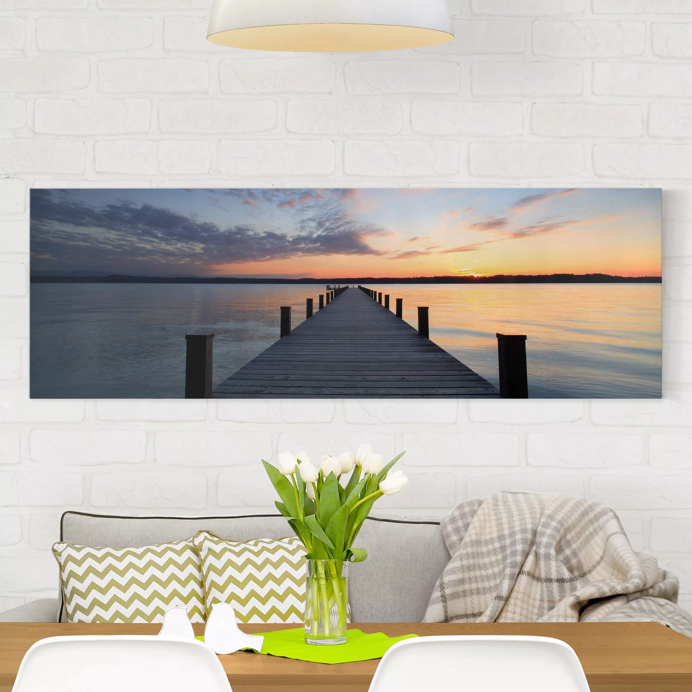 Leinwandbild Strand - Panorama Ort der Ruhe günstig online kaufen