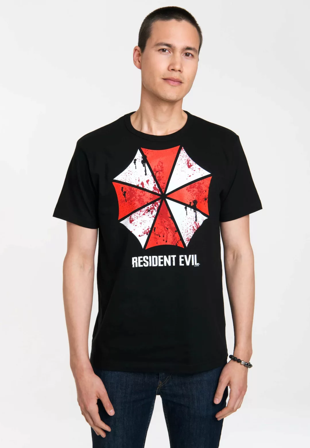 LOGOSHIRT T-Shirt "Resident Evil - Umbrella", mit Umbrella-Symbol günstig online kaufen