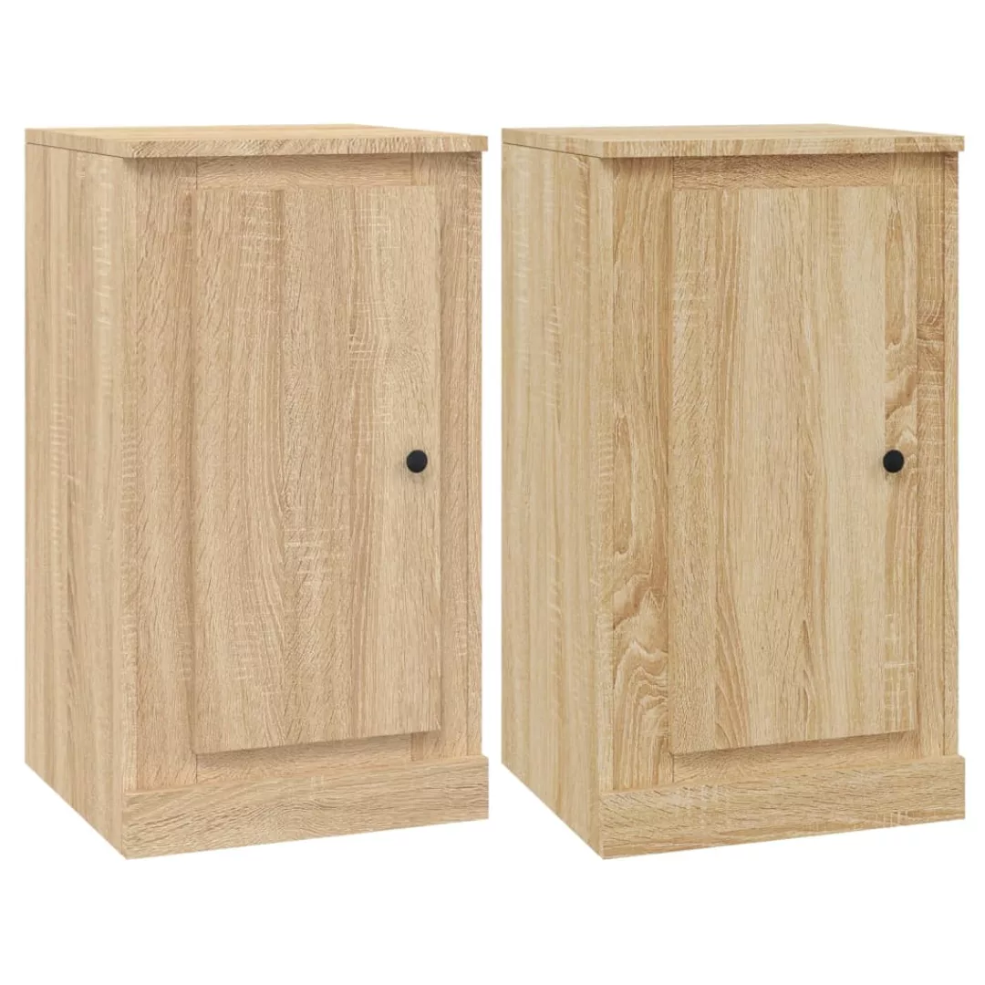 Vidaxl Sideboards 2 Stk. Sonoma-eiche 37,5x35,5x67,5 Cm Holzwerkstoff günstig online kaufen
