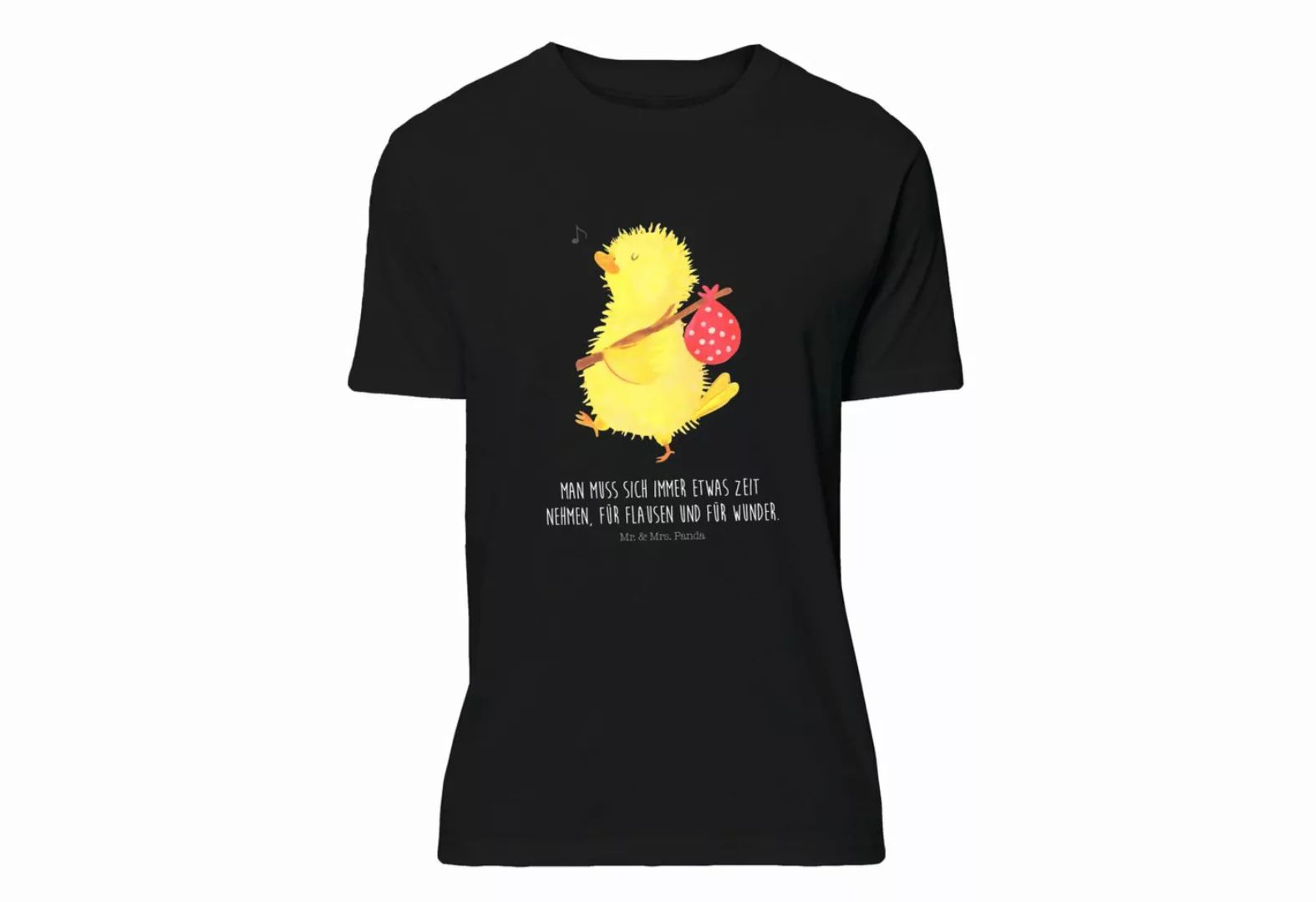 Mr. & Mrs. Panda T-Shirt Küken Wanderer - Schwarz - Geschenk, Backpacker, H günstig online kaufen