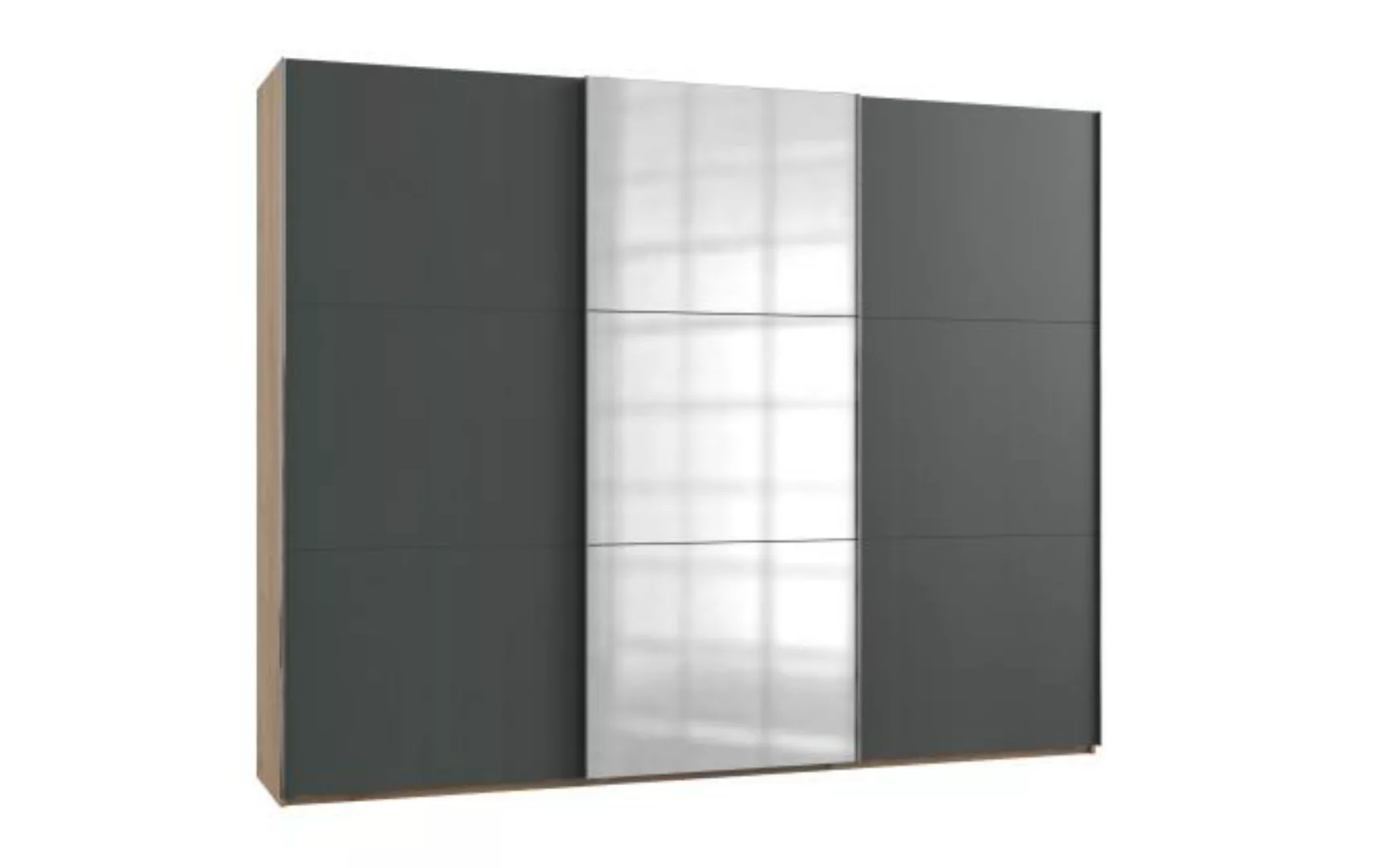 Schwebetürenschrank 3trg mit 1 Spiegel LEVEL36 A von WIMEX Grau günstig online kaufen