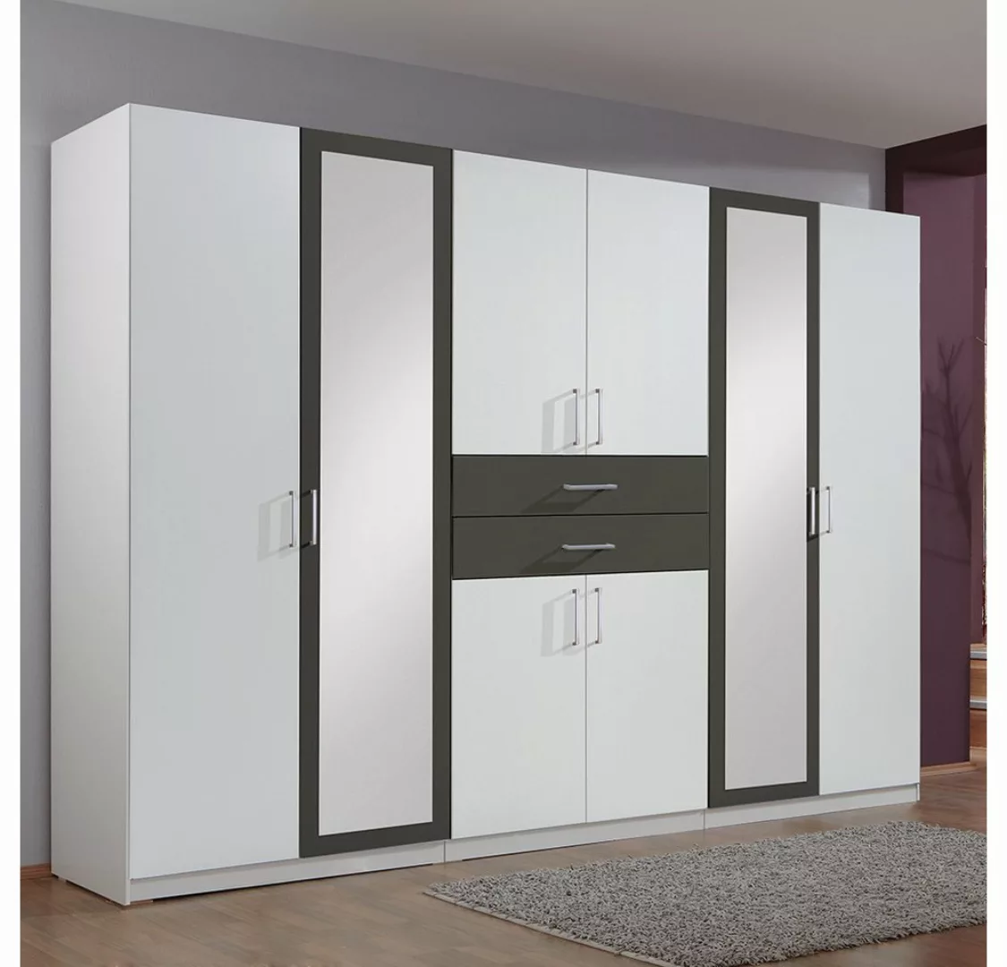 Lomadox Kleiderschrank DUNMORE-43 Drehtürenschrank 270cm, 8 Türen, 2 Schubl günstig online kaufen