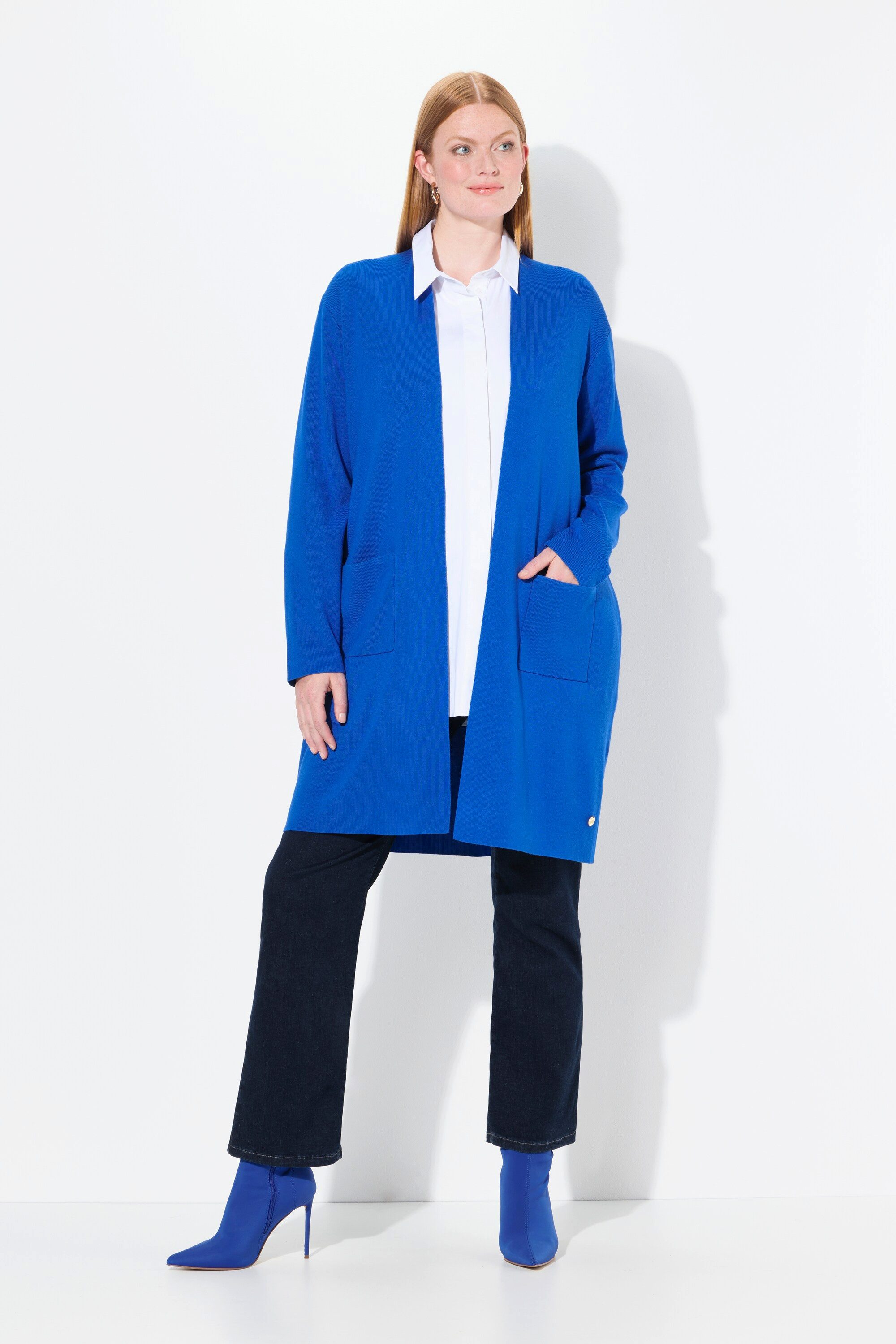 Ulla Popken Langjacke Strickjacke lange offene günstig online kaufen