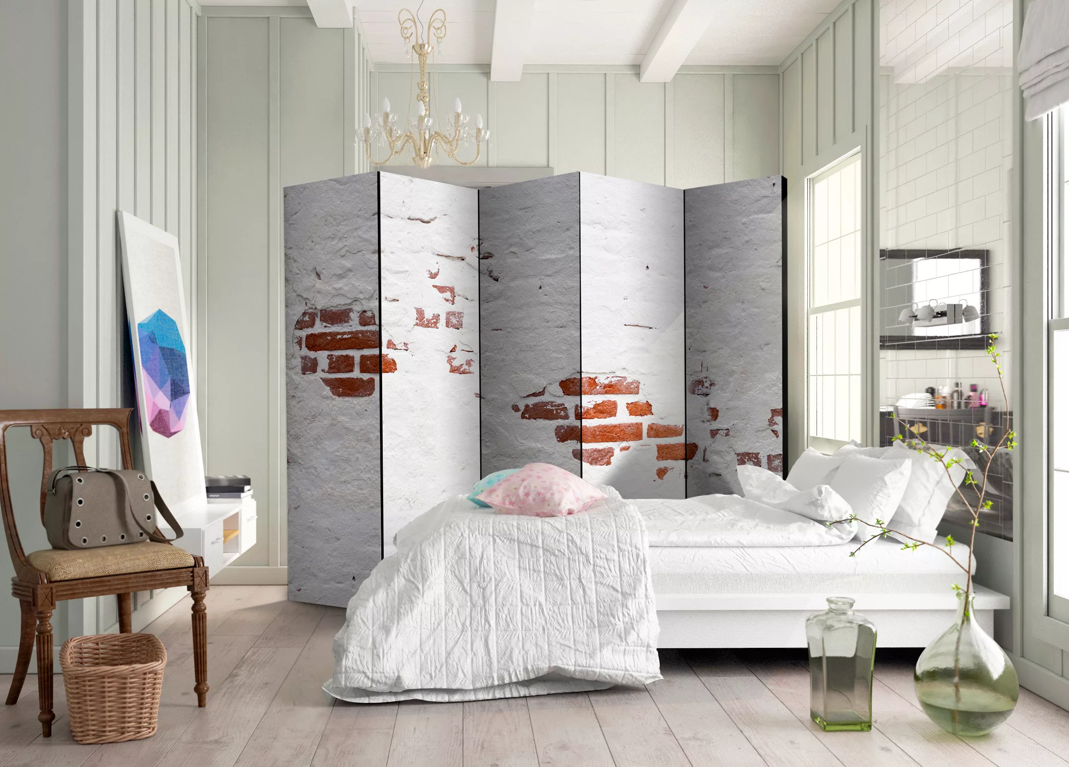 5-teiliges Paravent - Stony Secret Ii [room Dividers] günstig online kaufen