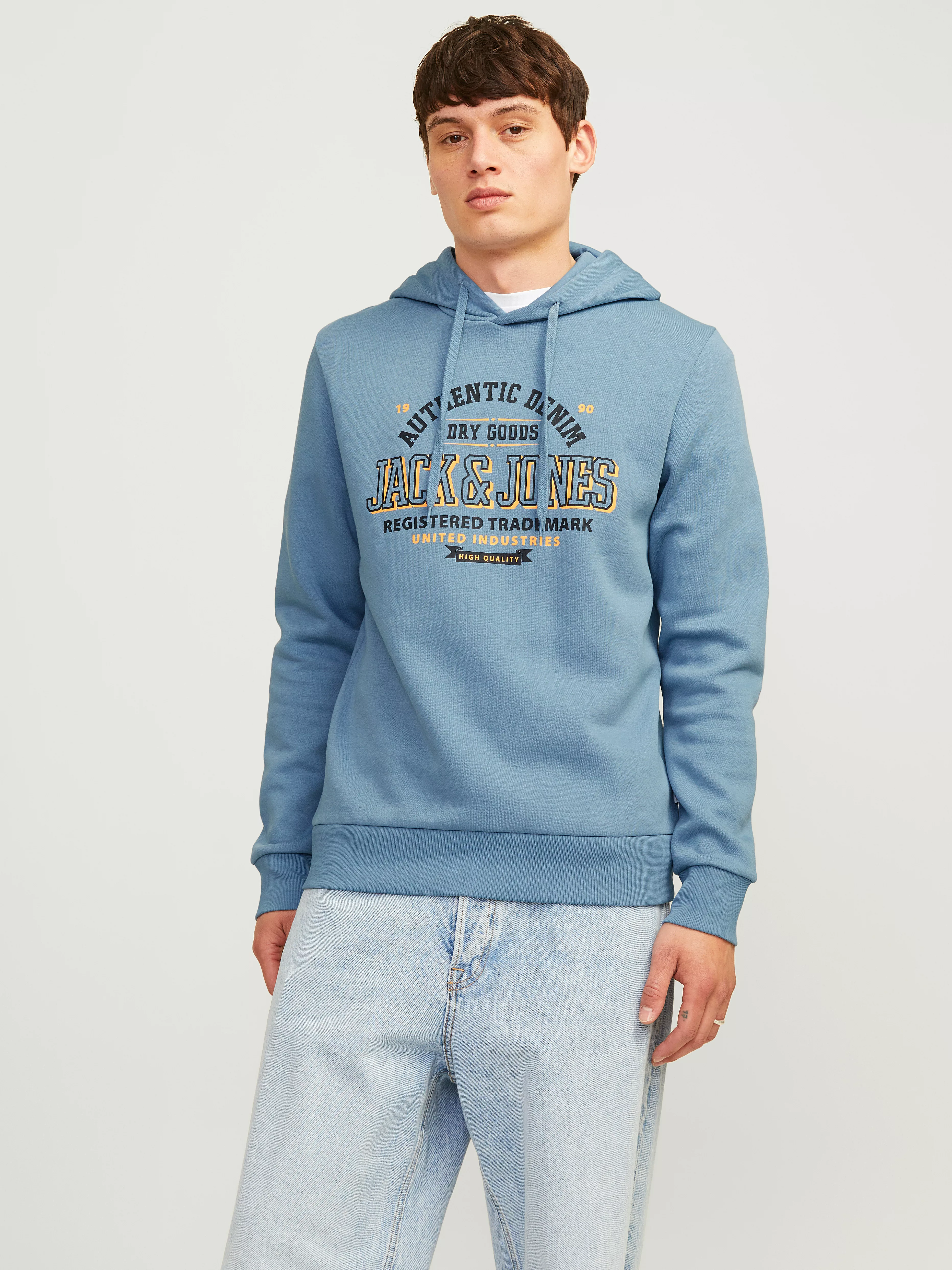 Jack & Jones Kapuzensweatshirt "JJELOGO SWEAT HOOD 2 COL 24/25 NOOS", mit L günstig online kaufen