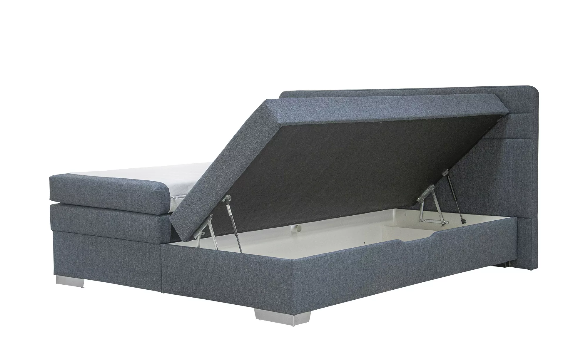 Boxspringbett mit Bettkasten Hackney ¦ blau ¦ Maße (cm): B: 201 H: 109 Bett günstig online kaufen