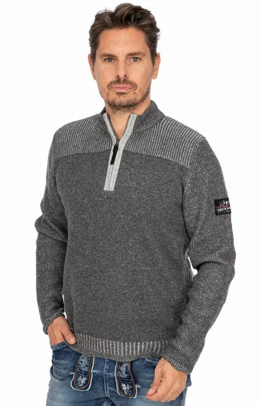 Spieth & Wensky Strickpullover Strickpullover ANTONIUS anthrazit günstig online kaufen