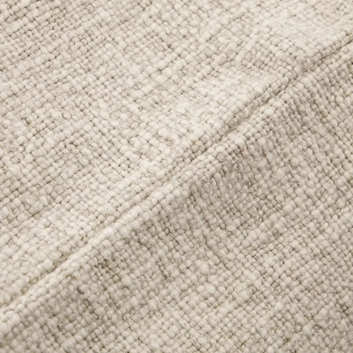 Kissenbezug Adah aus Baumwolle und Leinen in Beige günstig online kaufen