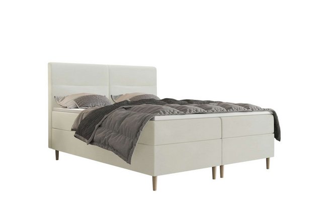 Stylefy Boxspringbett Evan (Schlafzimmerbett, Bett), Topper günstig online kaufen