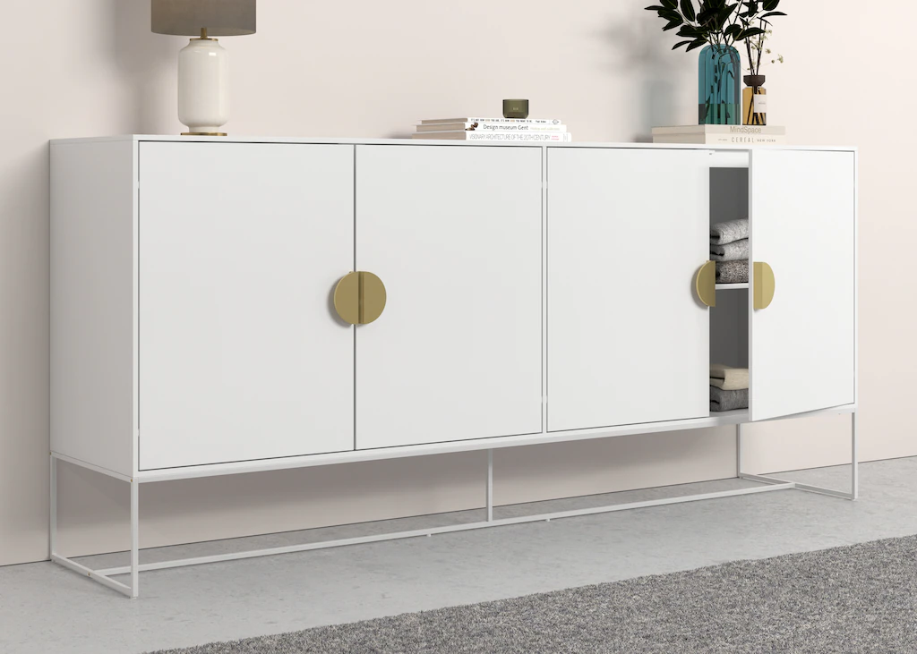 Places of Style Sideboard "Abito", Kommode mit Drehtüren, 2 Einlegeböden, B günstig online kaufen