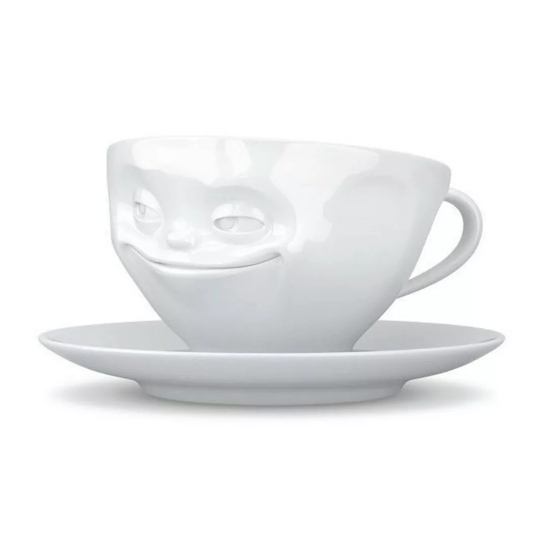 TV Tassen Kaffeetasse weiß grinsend 0,20 L günstig online kaufen