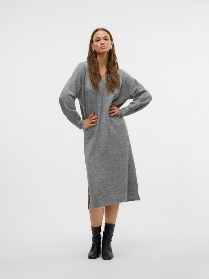 Vero Moda Strickkleid VMJUPITER LS V-NECK CALF DRESS BF günstig online kaufen