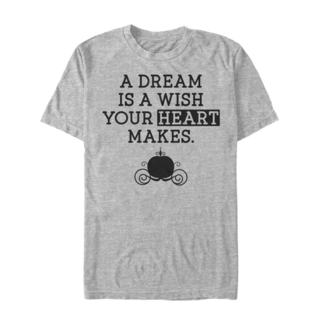 Disney - Aschenputtel - Text Dream Wish - Männer T-Shirt günstig online kaufen