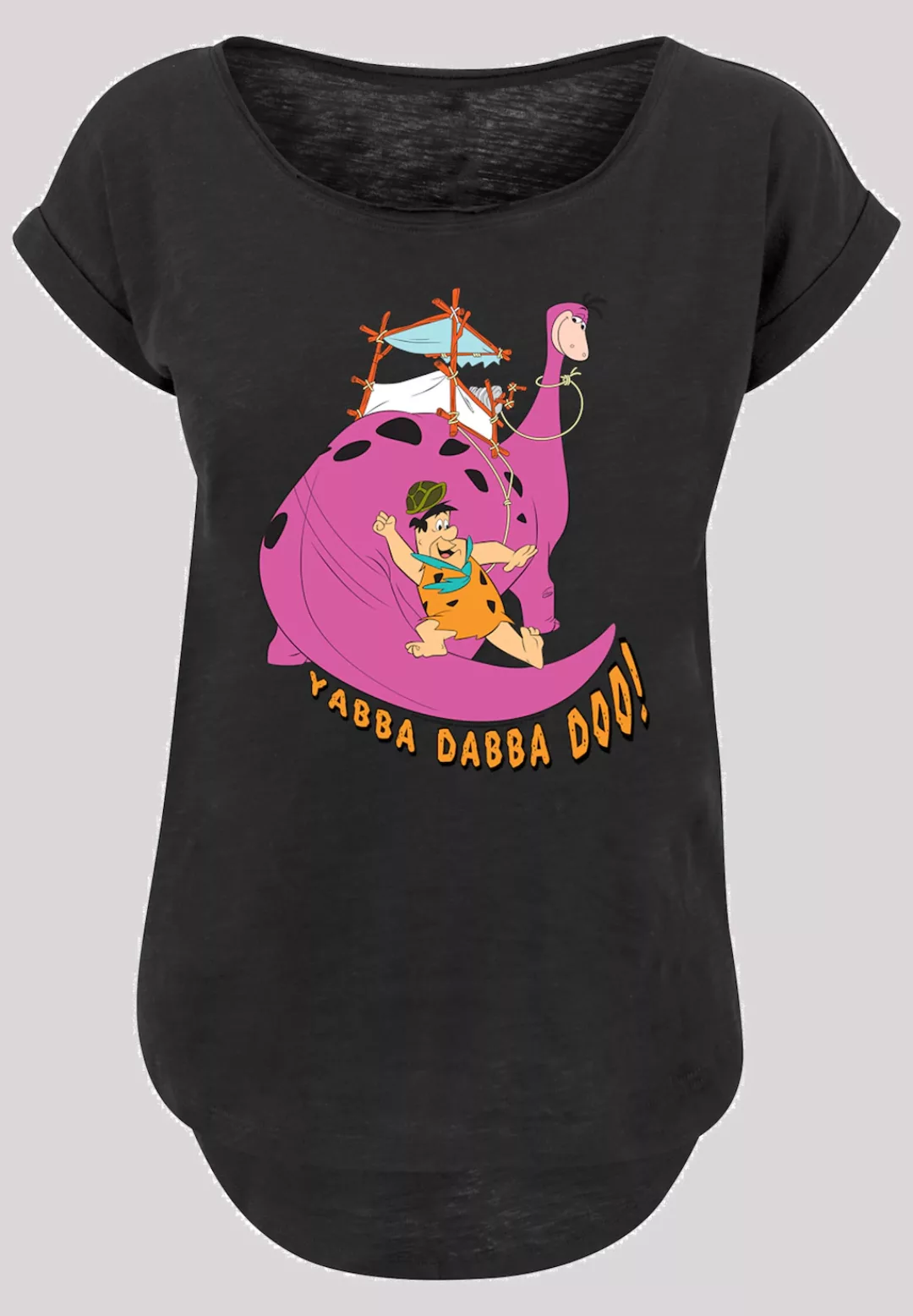 F4NT4STIC T-Shirt "Die Familie Feuerstein Yabba Dabba Doo", Damen,Premium M günstig online kaufen