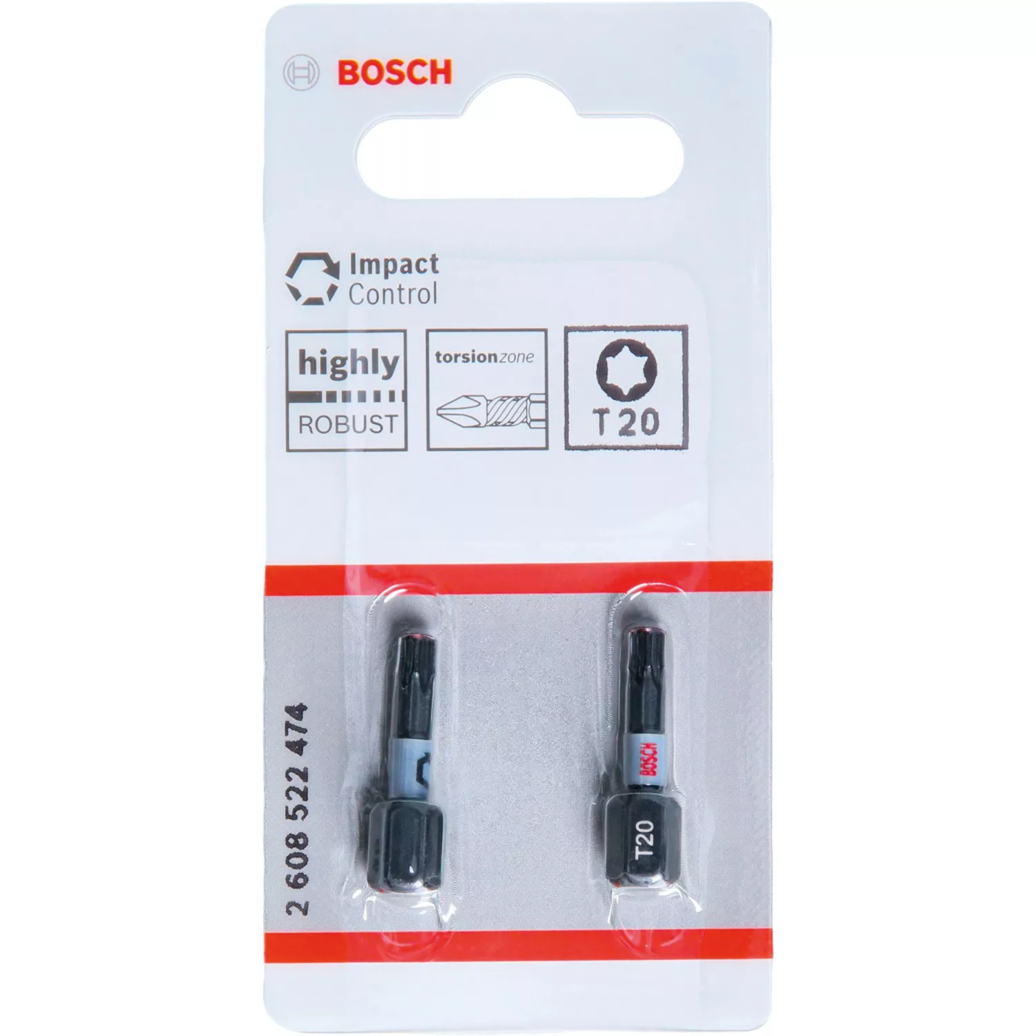 Bosch T20-Schrauberbits Impact Control 2-teilig günstig online kaufen