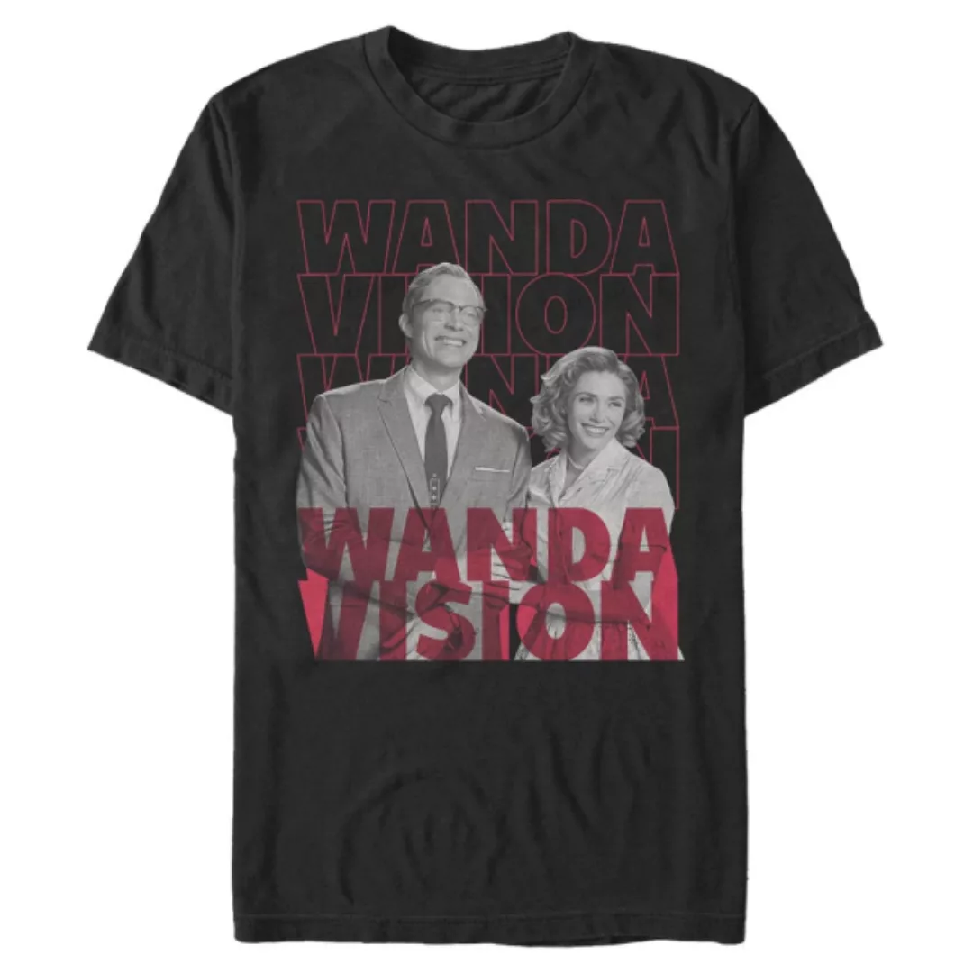 Marvel - WandaVision - Scarlet Witch & Vision Repeating Text - Männer T-Shi günstig online kaufen