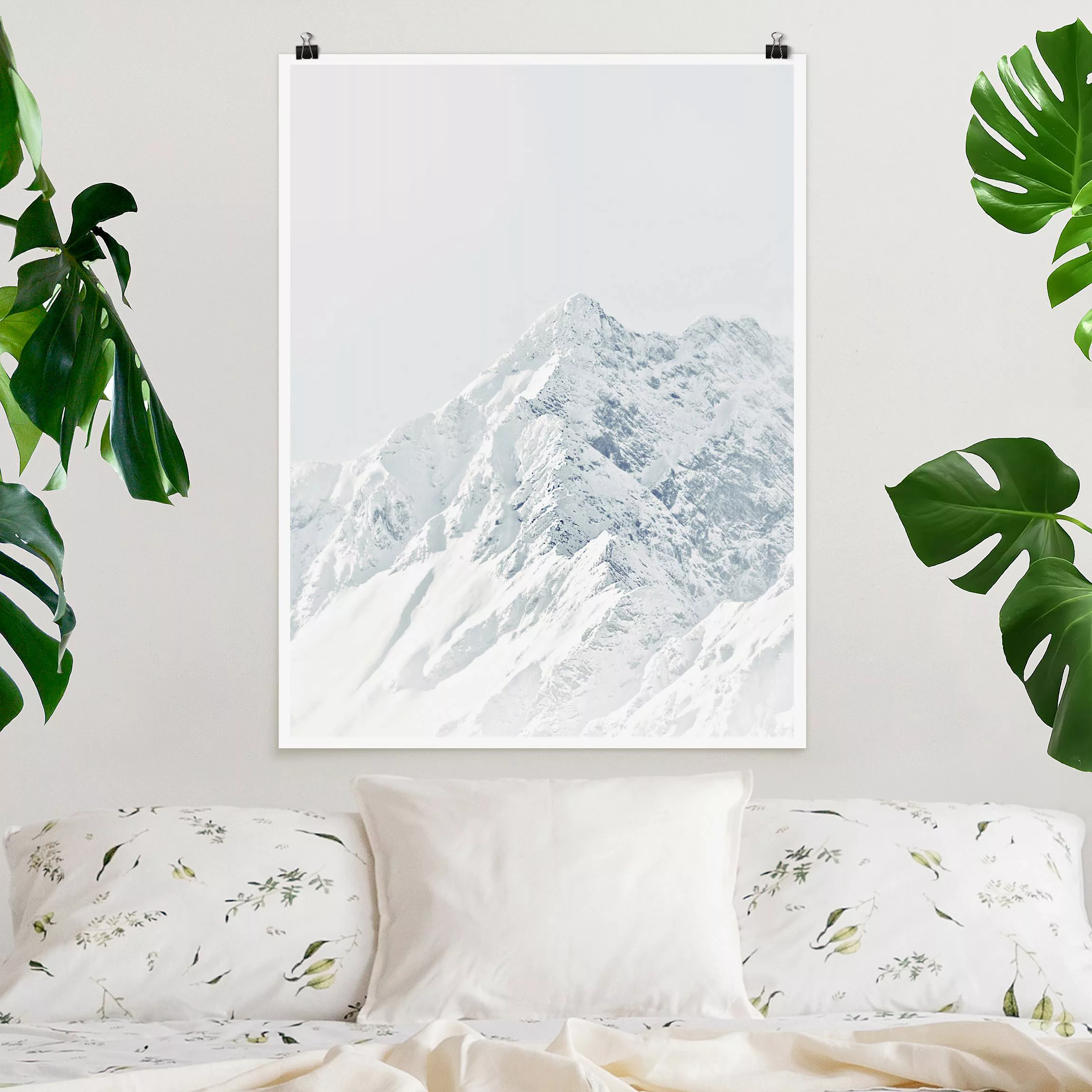 Poster Weiße Berge günstig online kaufen