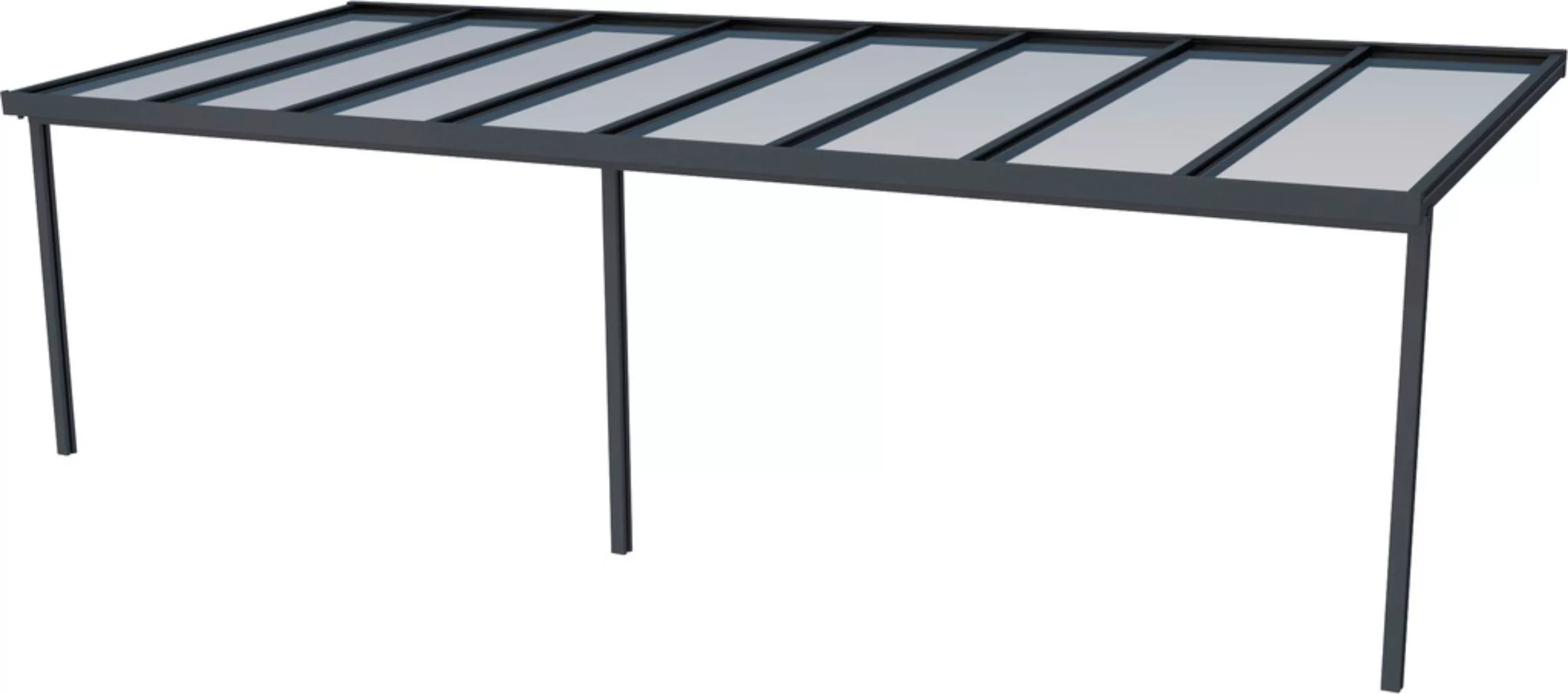 Gutta Terrassendach Premium Anthrazit 1014 cm x 406 cm VSG 10 mm günstig online kaufen