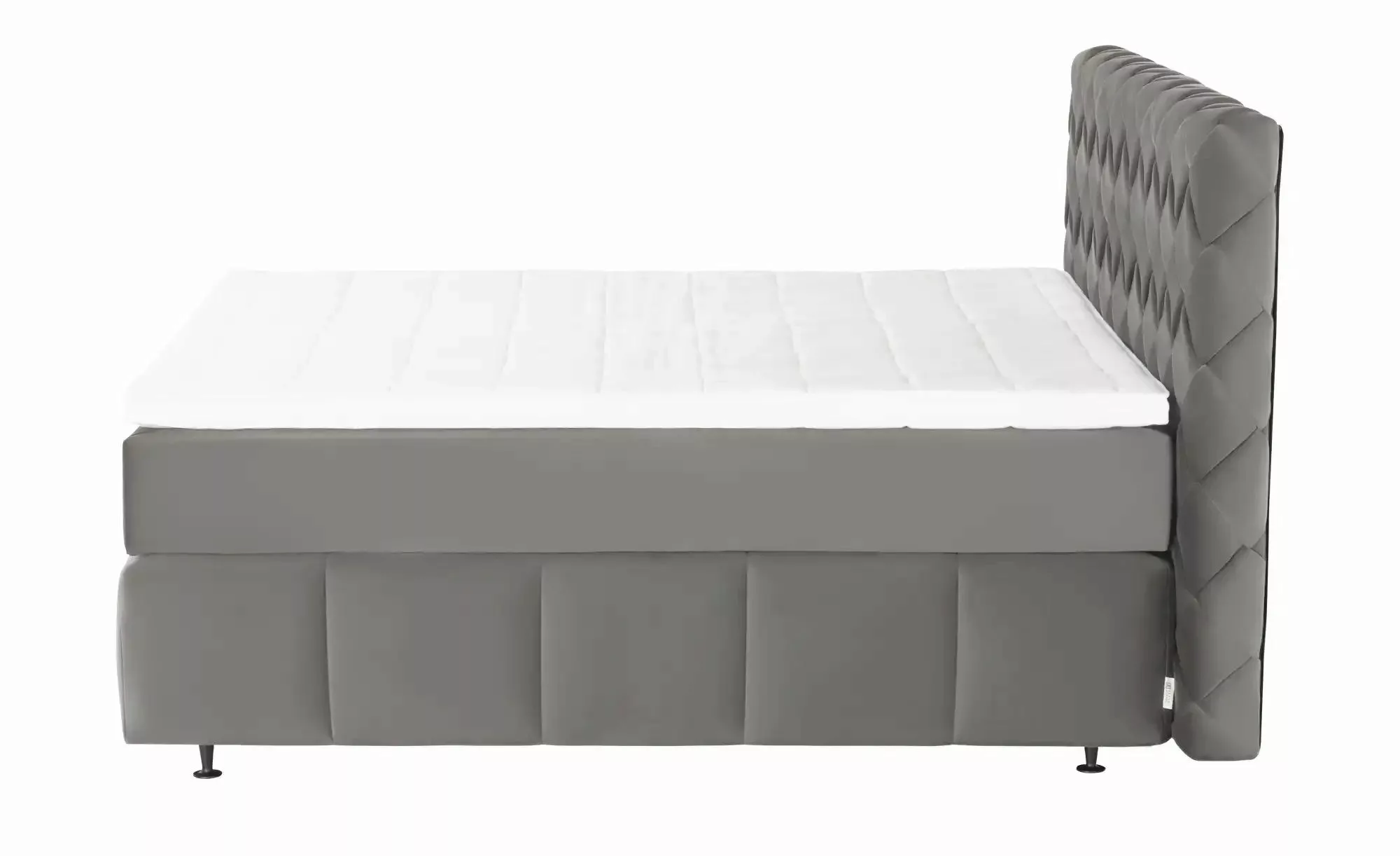 Jette Home Boxspringbett  Braid  ¦ grau ¦ Maße (cm): B: 182 H: 123 Betten > günstig online kaufen