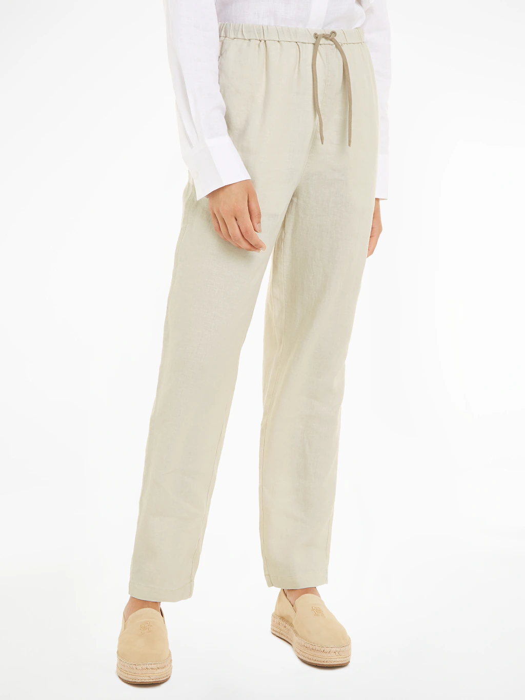 Tommy Hilfiger Leinenhose "CASUAL LINEN TAPER PULL ON PANT" günstig online kaufen