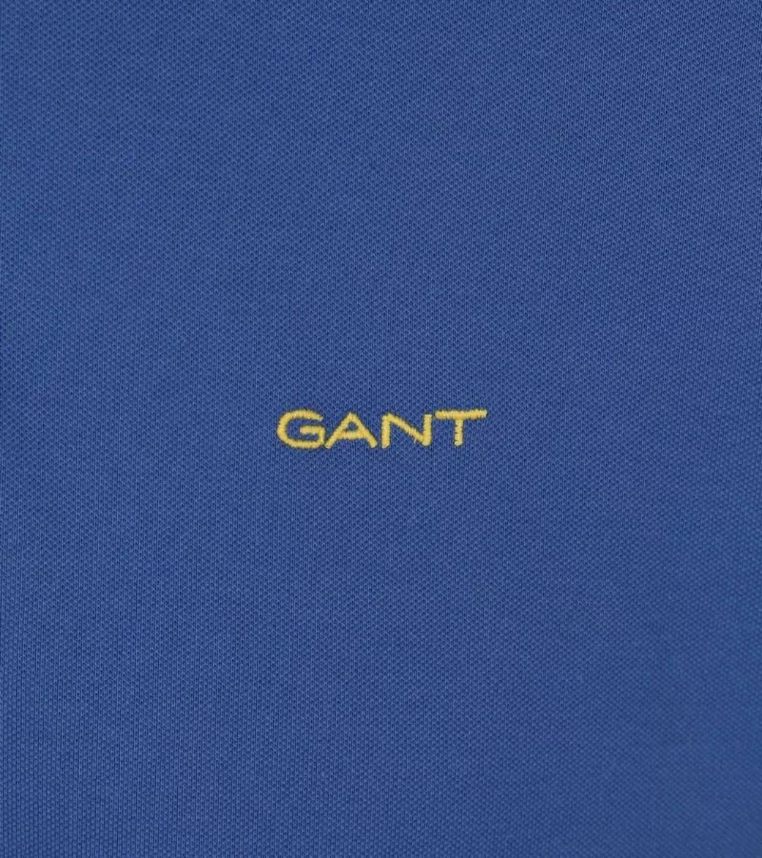 Gant Contrast Piqué Poloshirt Blau - Größe XXL günstig online kaufen