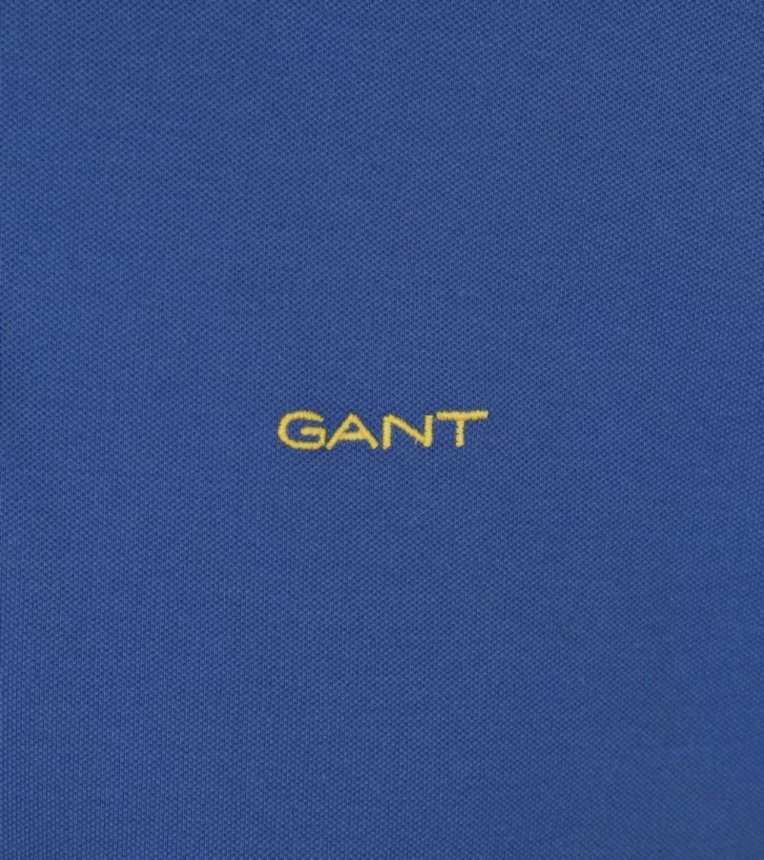 Gant Contrast Piqué Poloshirt Blau - Größe XL günstig online kaufen