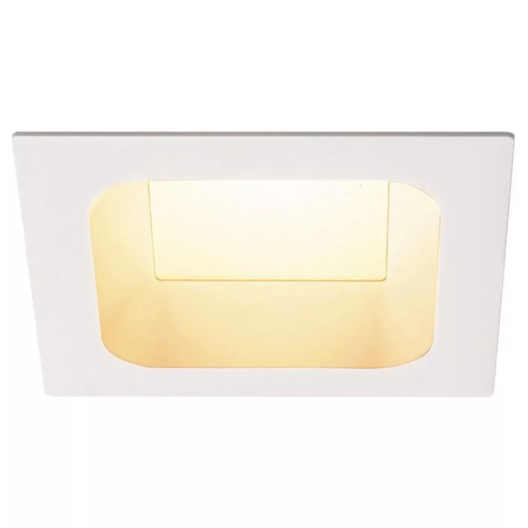 LED Einbauleuchte Verlux, mattweiß, 3000 K, 135 x 135 mm günstig online kaufen