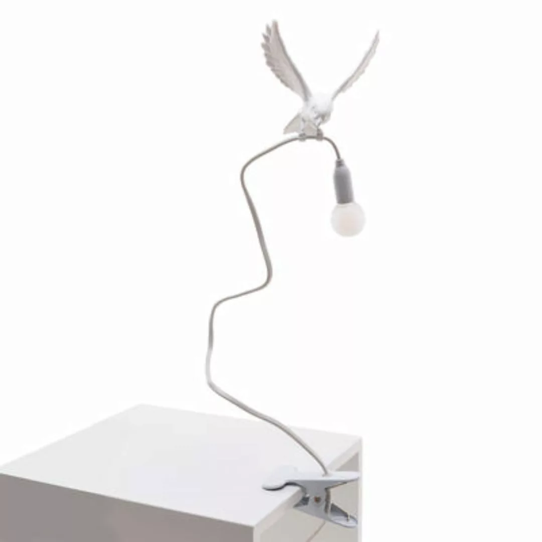 Klemmleuchte Sparrow / Landing plastikmaterial weiß - Seletti - Weiß günstig online kaufen
