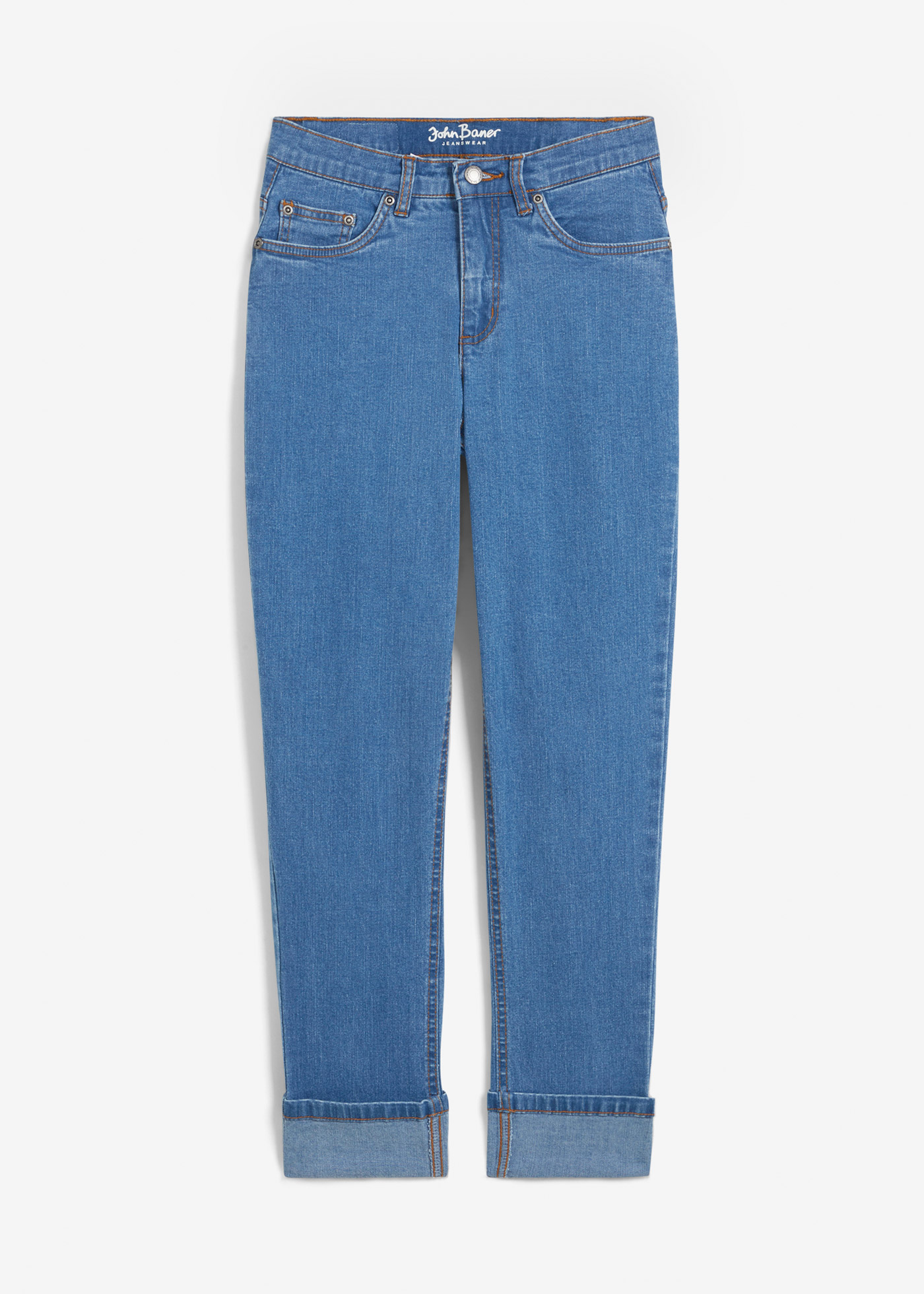 Boyfriend Jeans Mid Waist, cropped günstig online kaufen